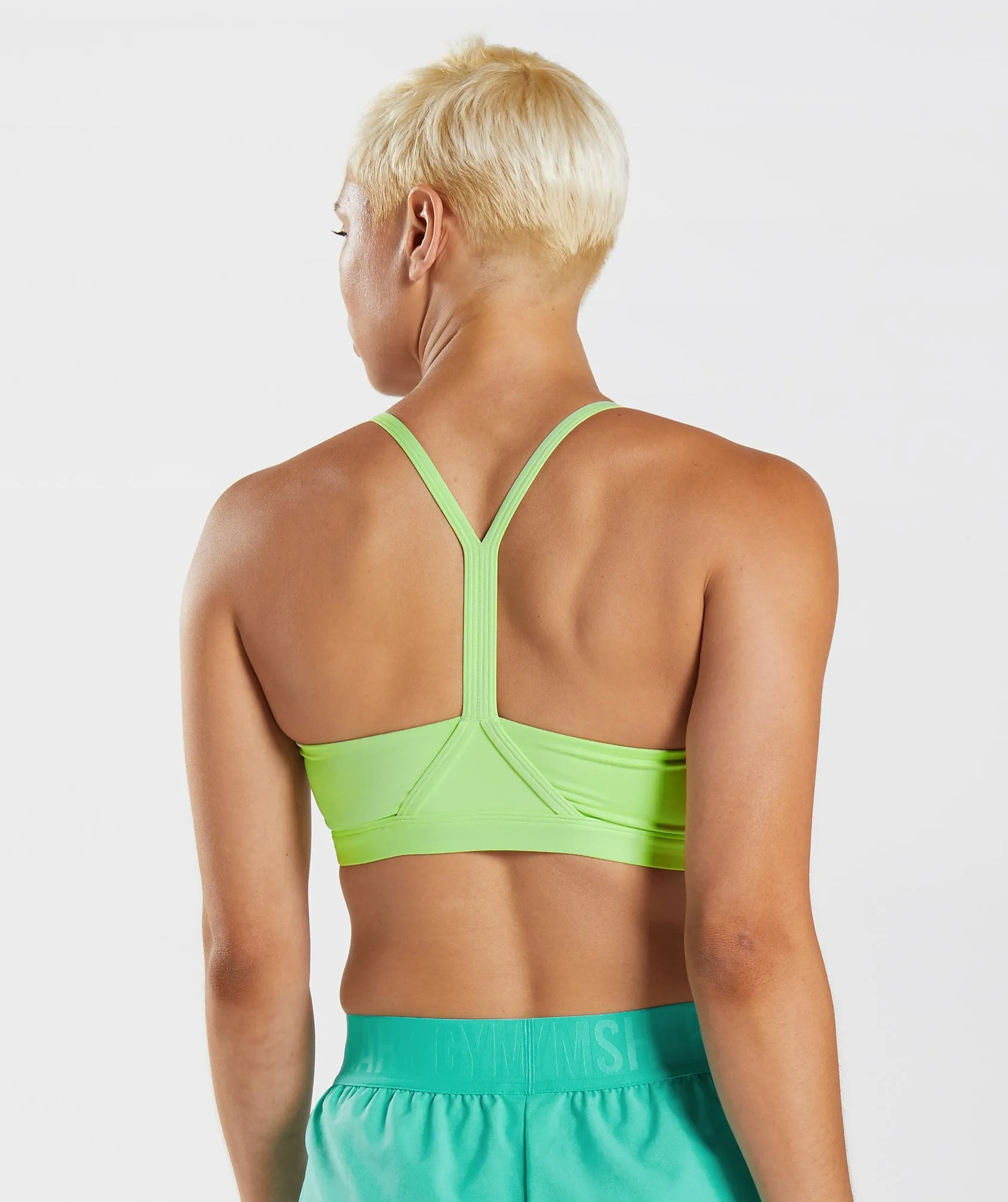 Gymshark V Neck Sports Bra - Kiwi Green sold by Gymshark product image thumbnail 2