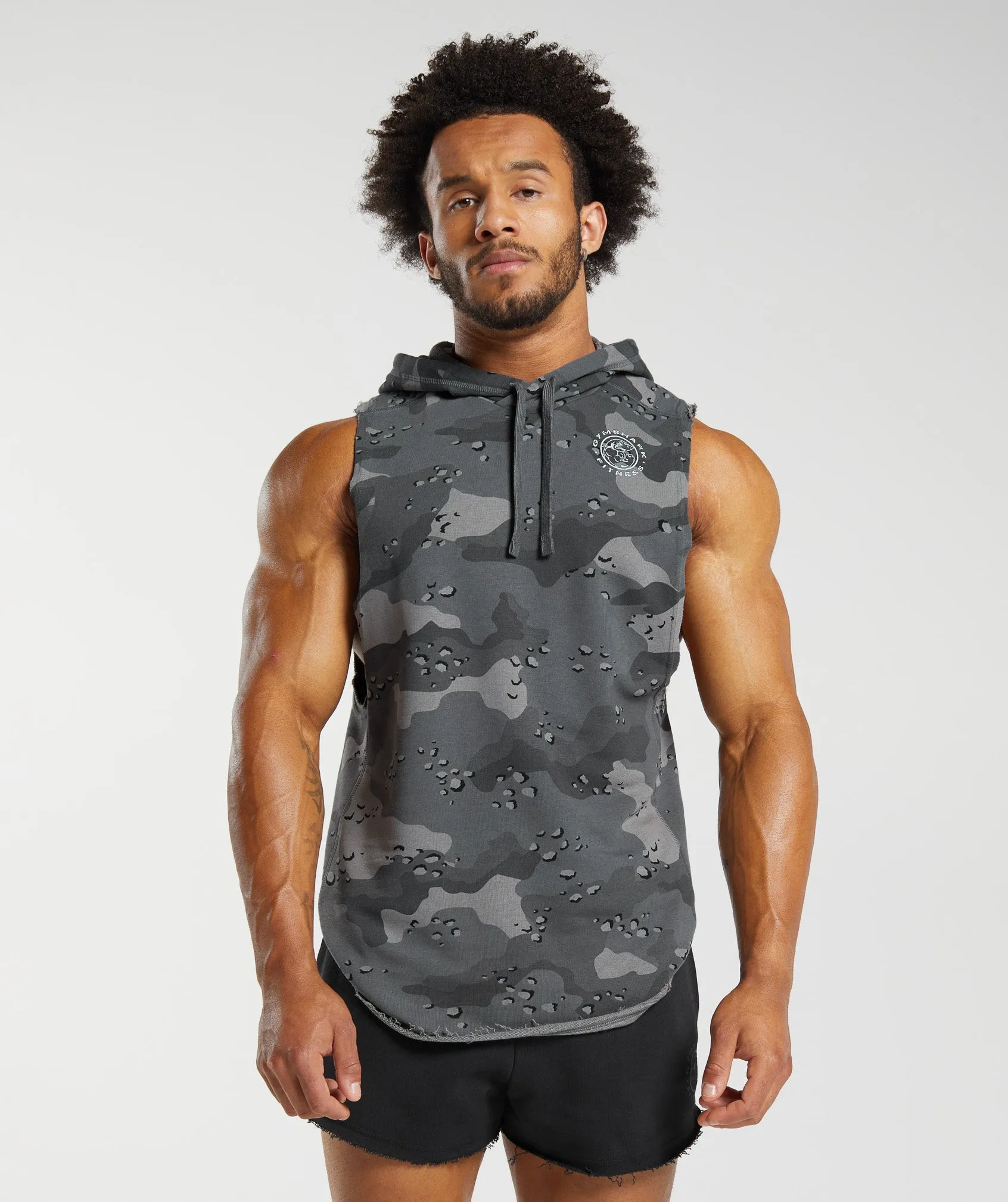 Gymshark Legacy Drop Arm Hoodie - Pitch Grey sold by Gymshark