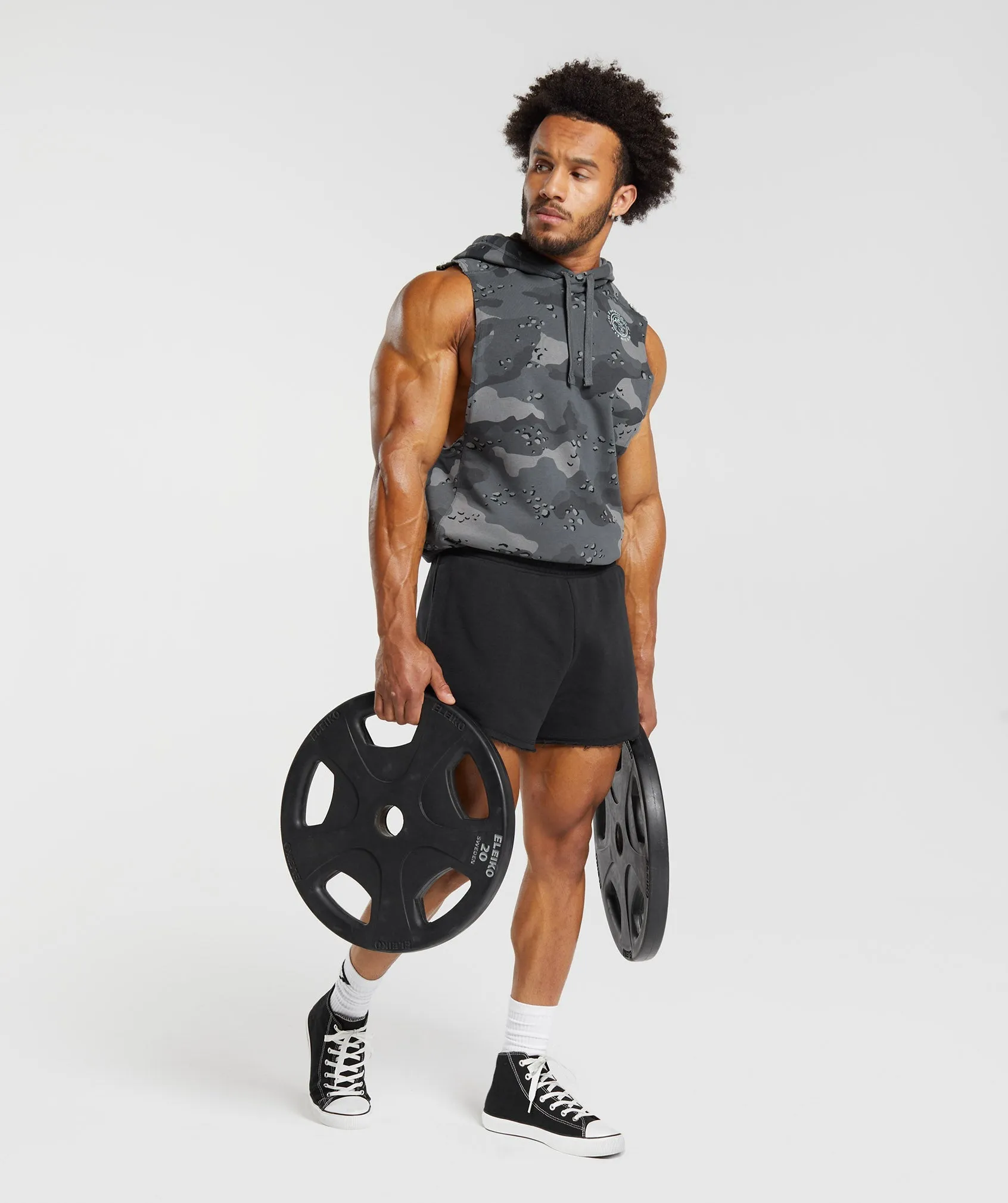 Gymshark Legacy Drop Arm Hoodie - Pitch Grey sold by Gymshark product image thumbnail 4