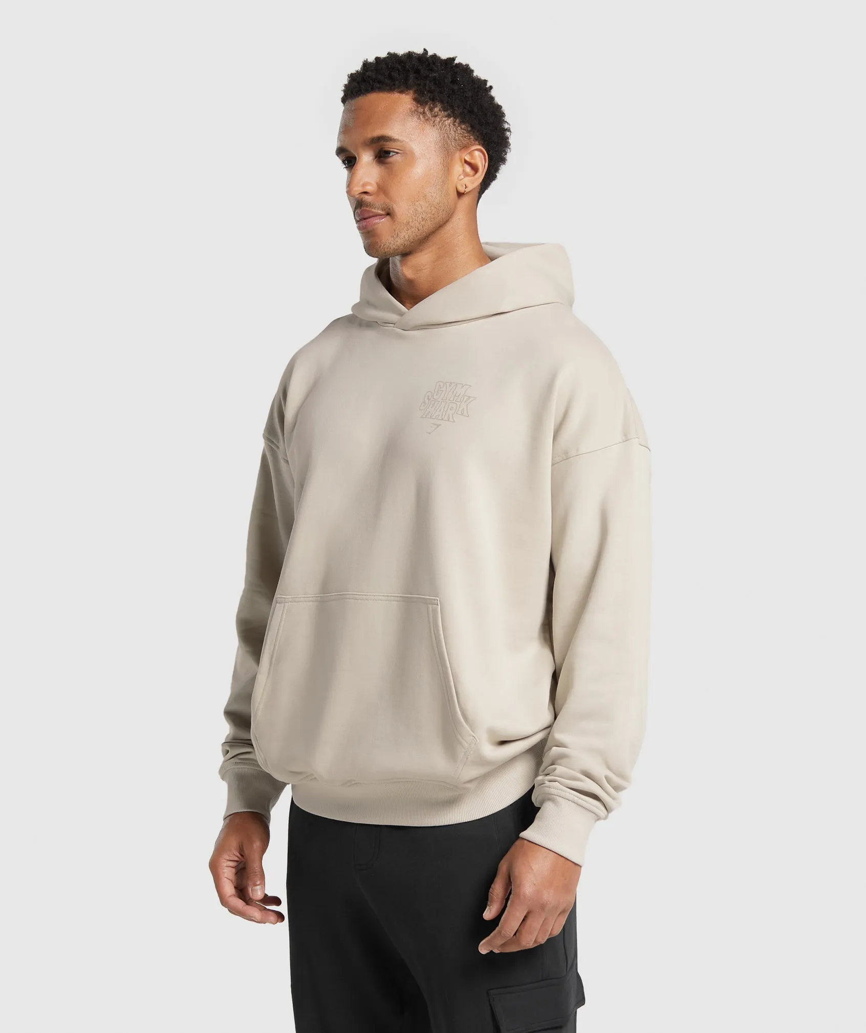 Gymshark Stacked Hoodie - Pebble Grey sold by Gymshark product image thumbnail 3