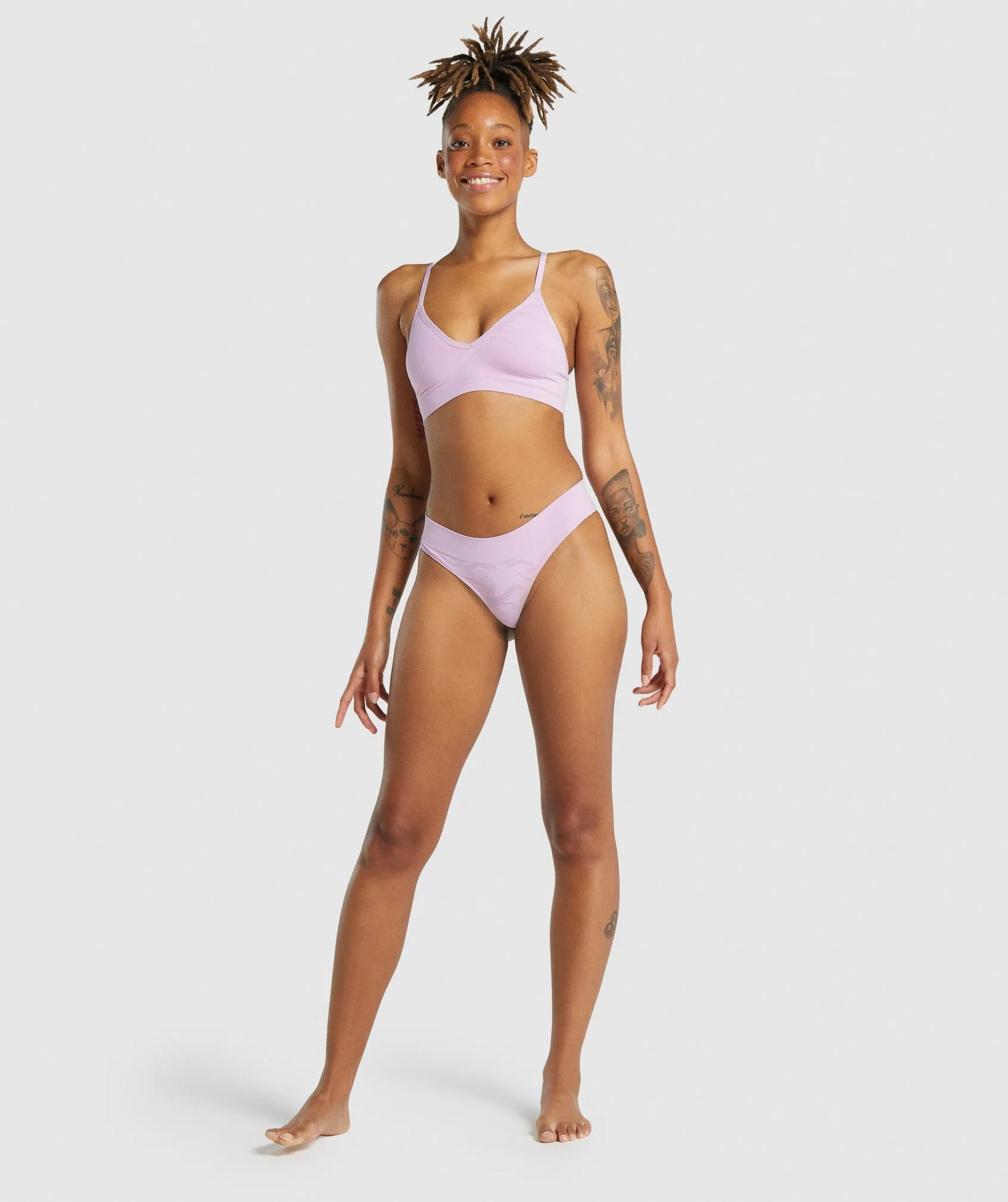 Gymshark Seamless Low Neck Bralette - Light Pink sold by Gymshark product image thumbnail 4