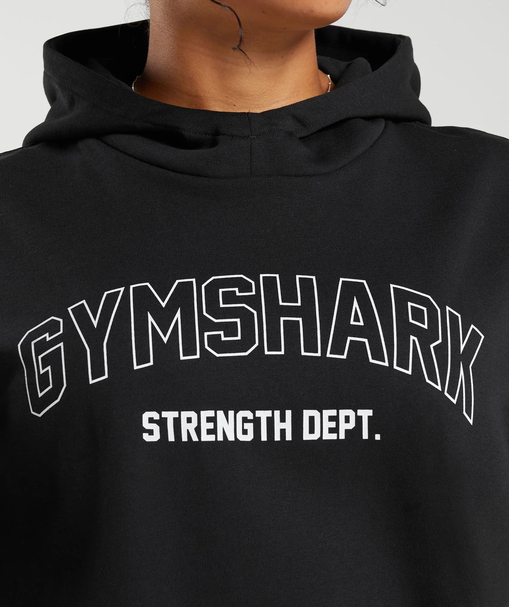 Gymshark Strength Department Graphic Hoodie - Black sold by Gymshark product image thumbnail 5