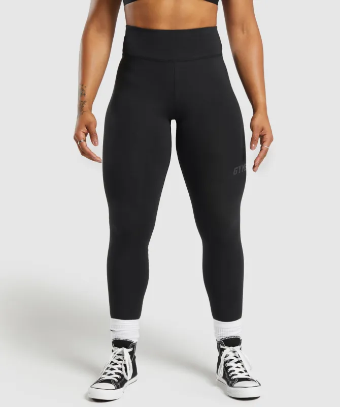 Gymshark Gymshark Lifting Logo Leggings - Black sold by Gymshark