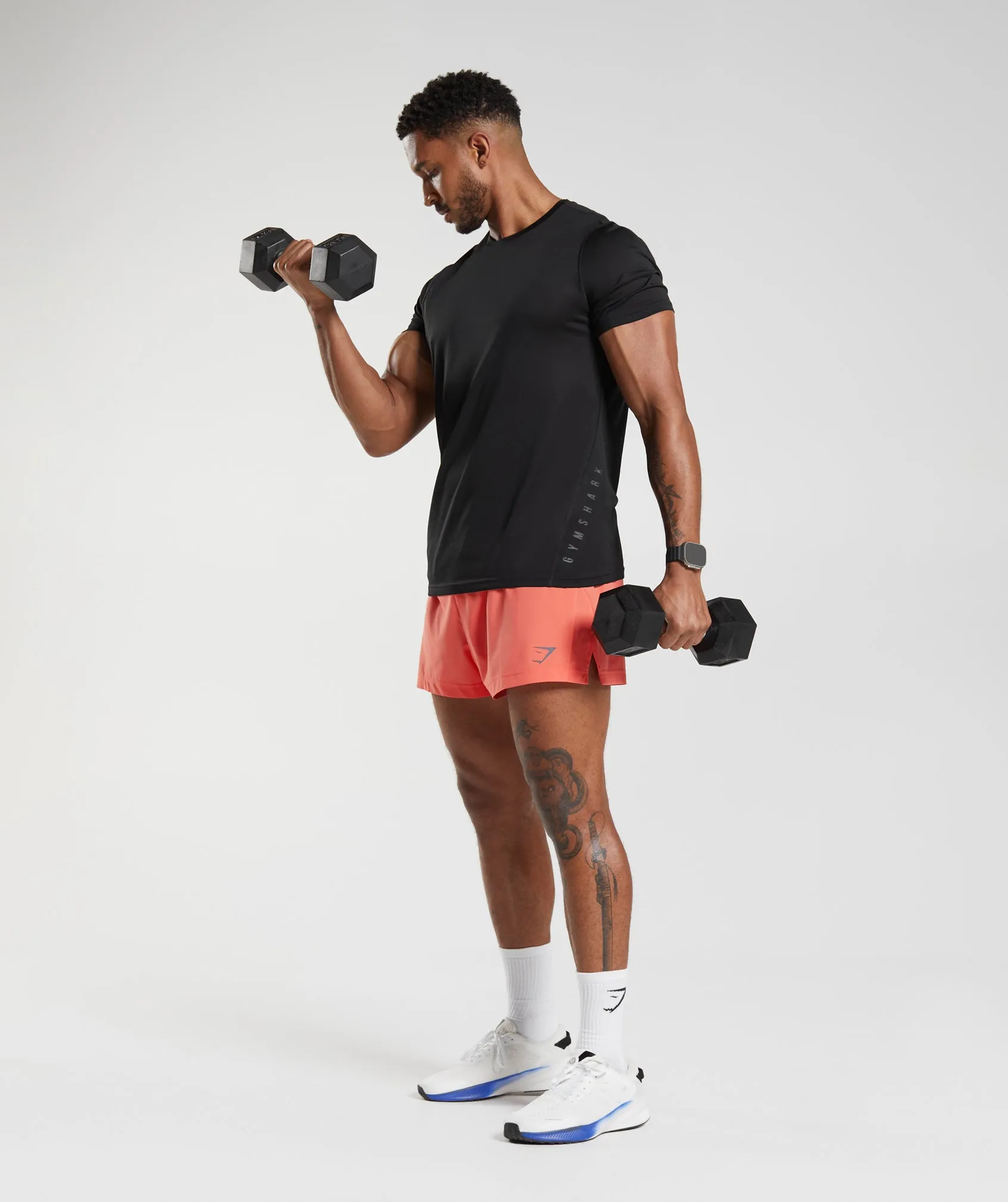 Gymshark Sport Run 3" Shorts - Aerospace Orange sold by Gymshark product image thumbnail 4