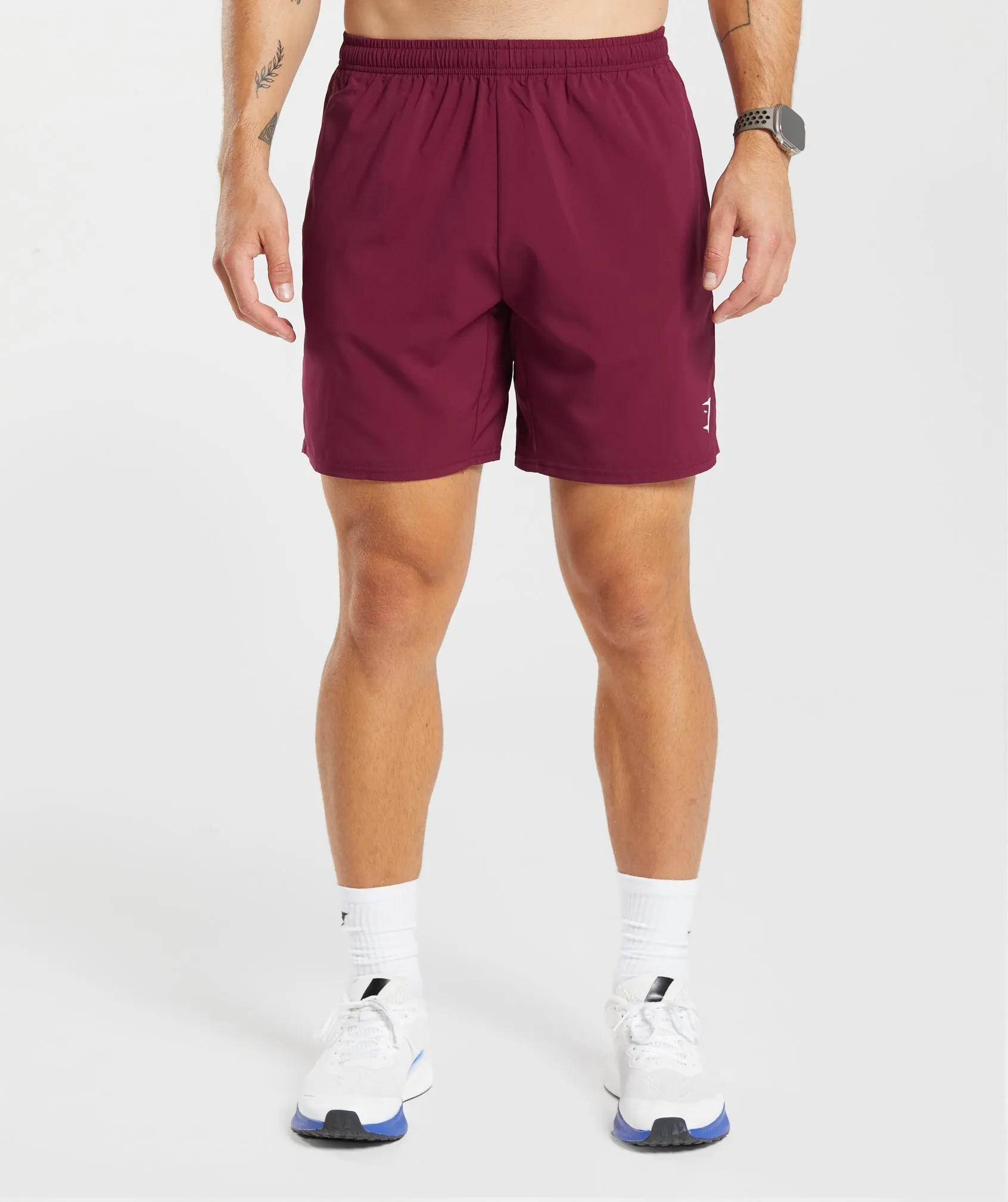 Gymshark Arrival 7" Shorts - Plum Pink sold by Gymshark