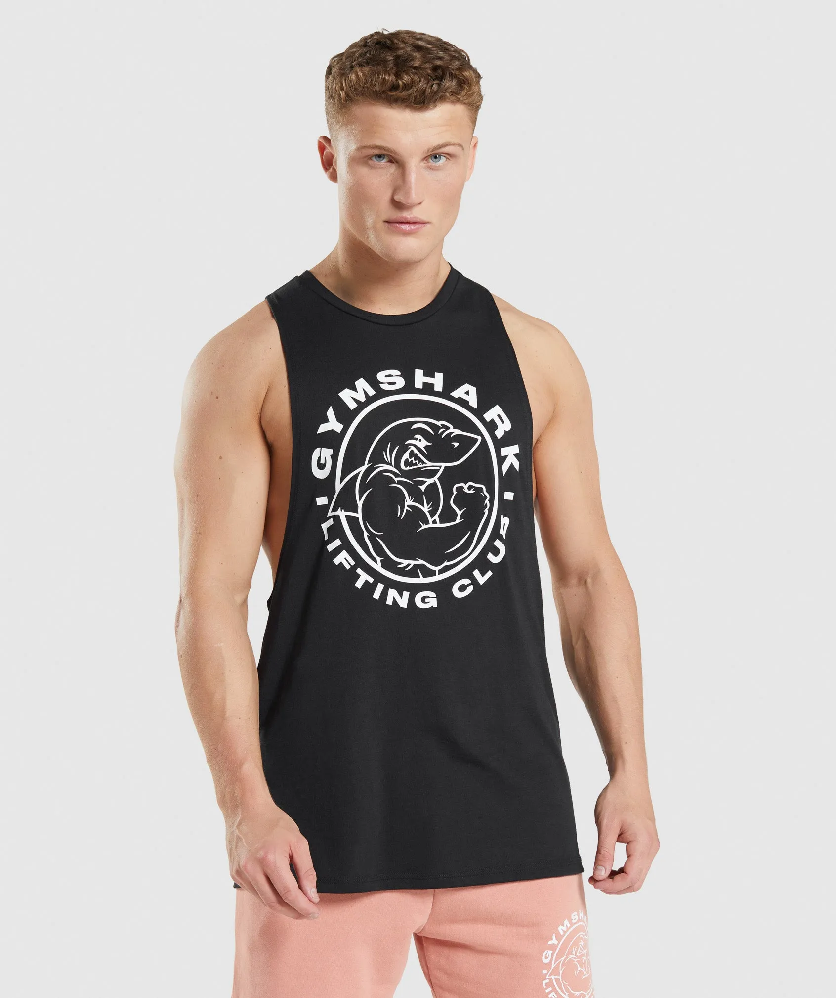 Gymshark Legacy Drop Arm Tank - Black sold by Gymshark