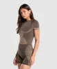 Gymshark Blur Seamless T-Shirt - Archive Brown/Soul Brown sold by Gymshark
