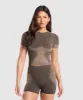 Gymshark Blur Seamless T-Shirt - Archive Brown/Soul Brown sold by Gymshark