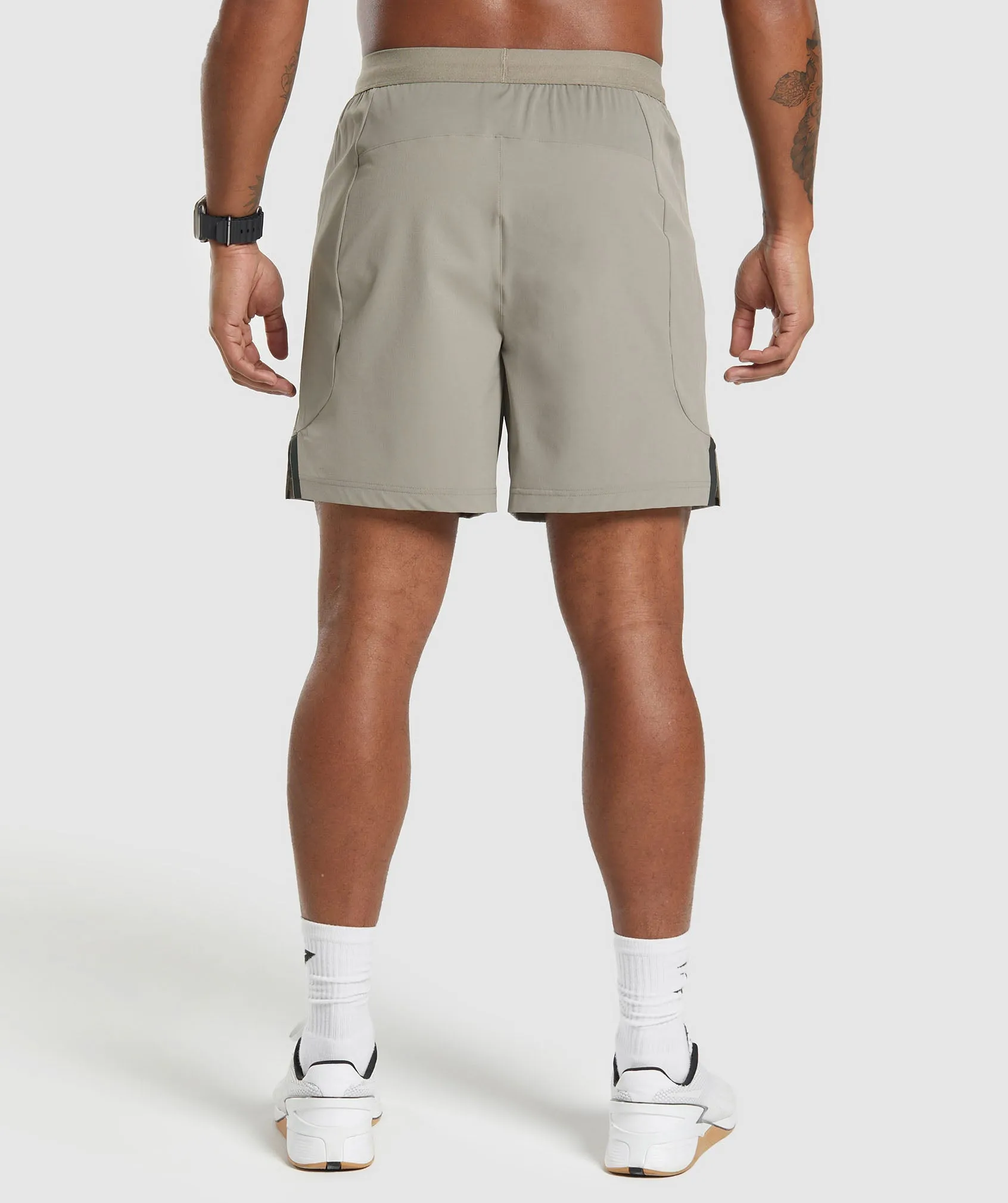 Gymshark Apex 7" Hybrid Shorts - Linen Brown sold by Gymshark product image thumbnail 2
