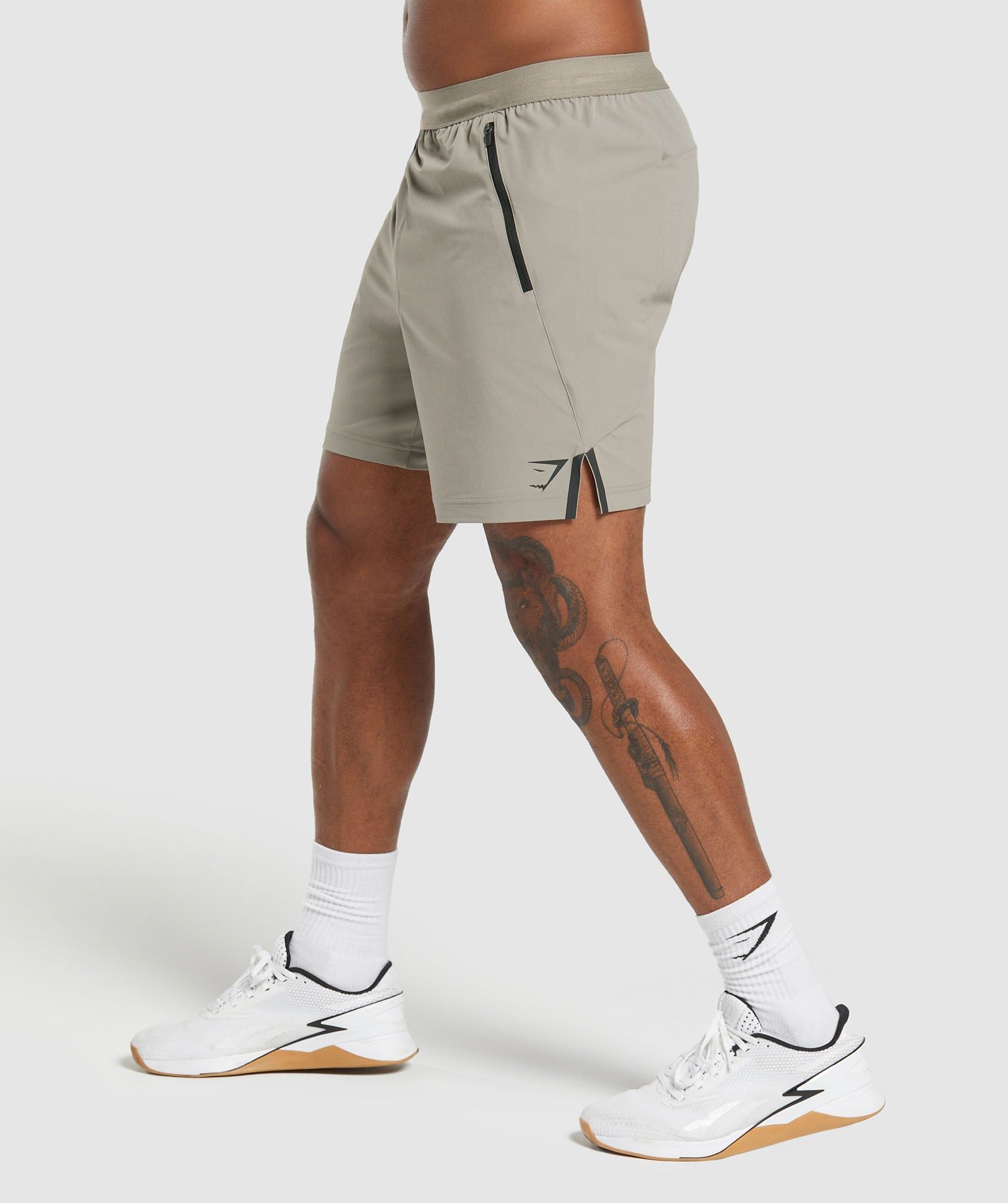 Gymshark Apex 7" Hybrid Short - Linen Brown sold by Gymshark product image thumbnail 3