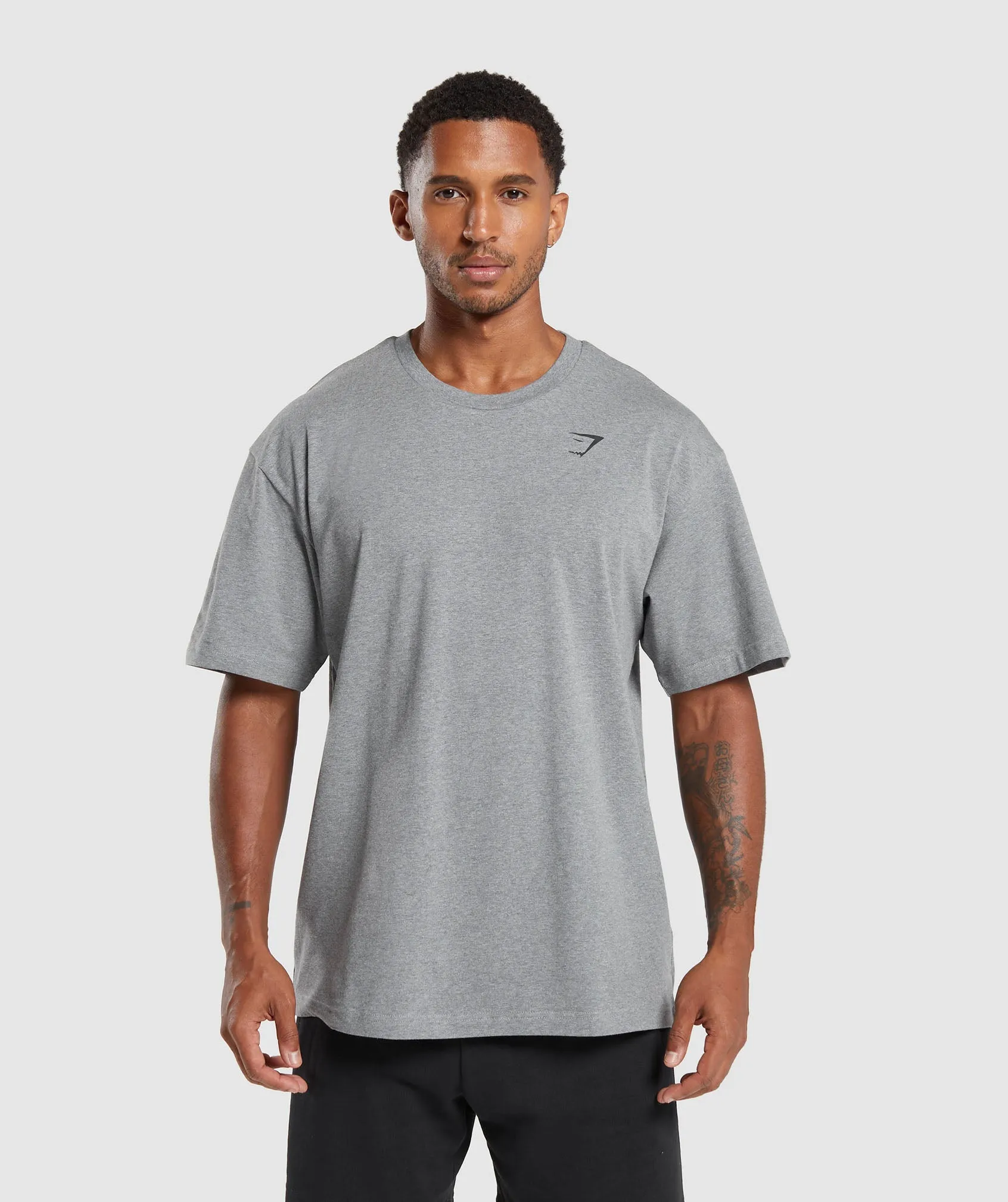 Gymshark Essential Oversized T-Shirt - Charcoal Grey Marl sold by Gymshark
