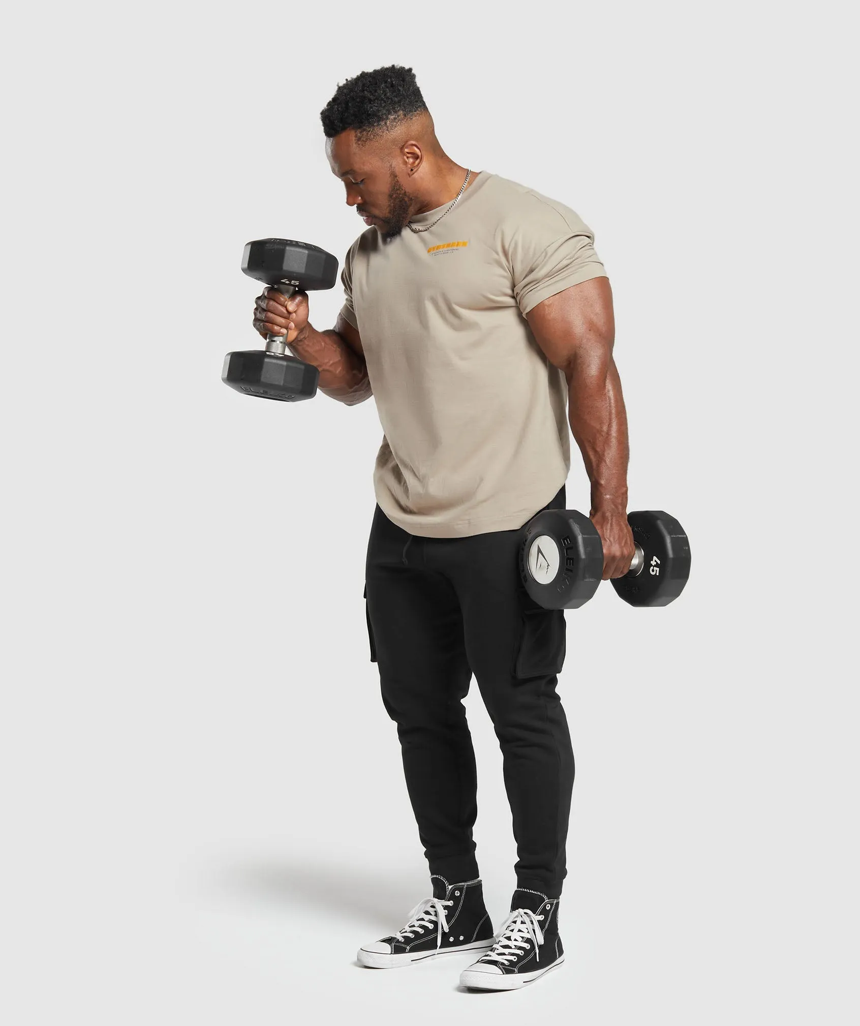 Gymshark Heavy Metal T-Shirt - Brown sold by Gymshark product image thumbnail 4