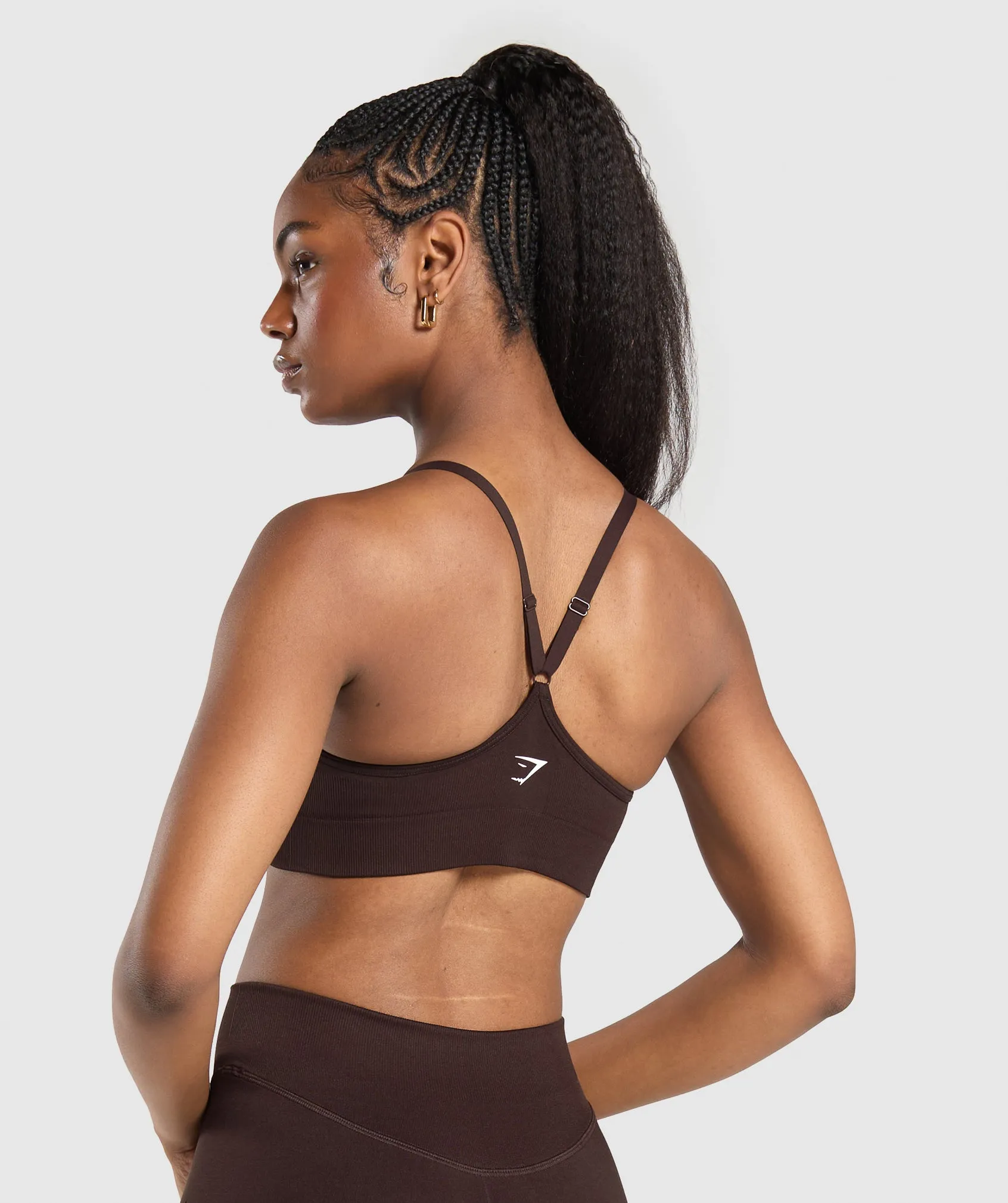 Gymshark Sweat Seamless Sports Bra - Heritage Brown sold by Gymshark product image thumbnail 2
