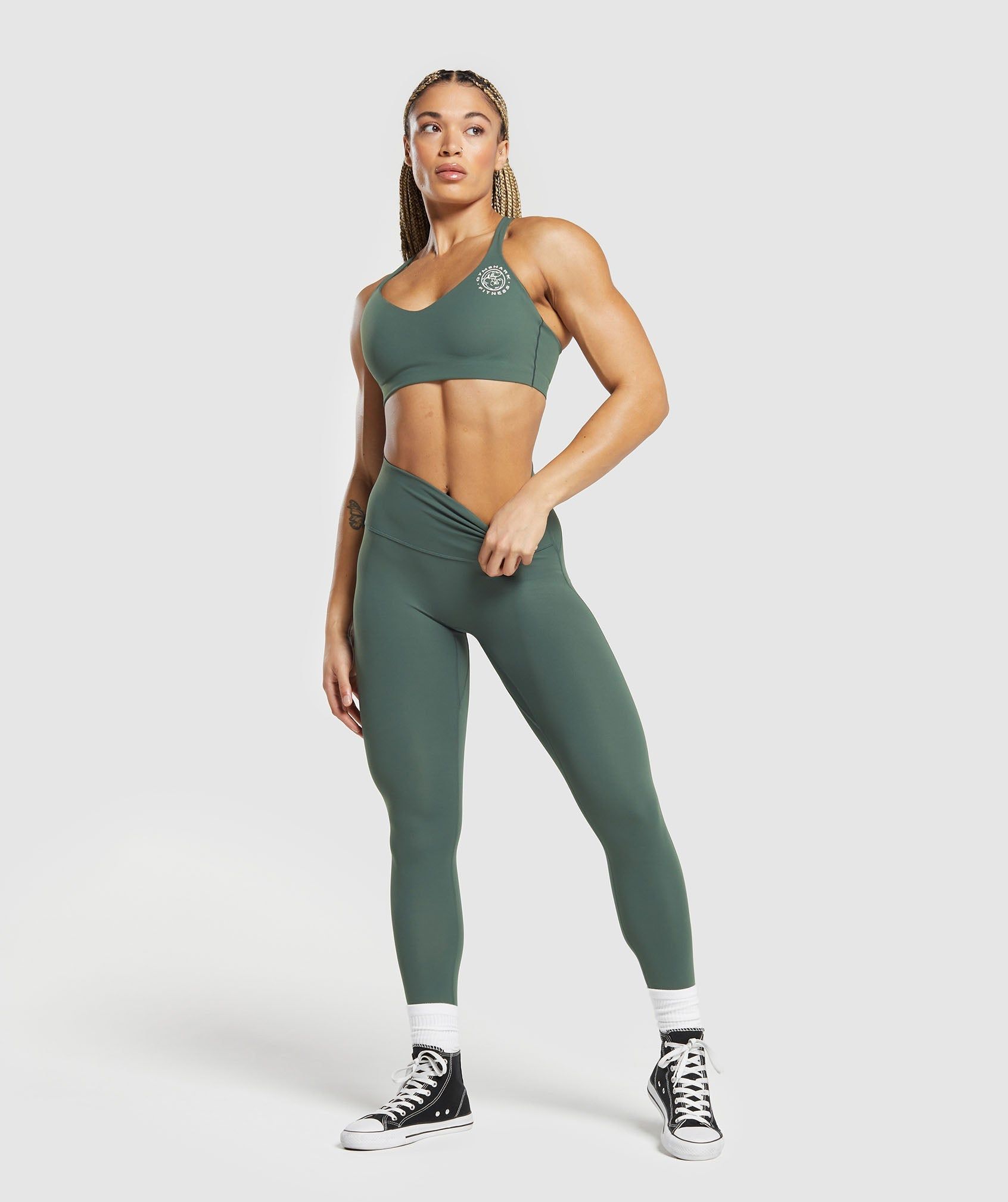 Gymshark Legacy Leggings - Slate Teal sold by Gymshark product image thumbnail 4