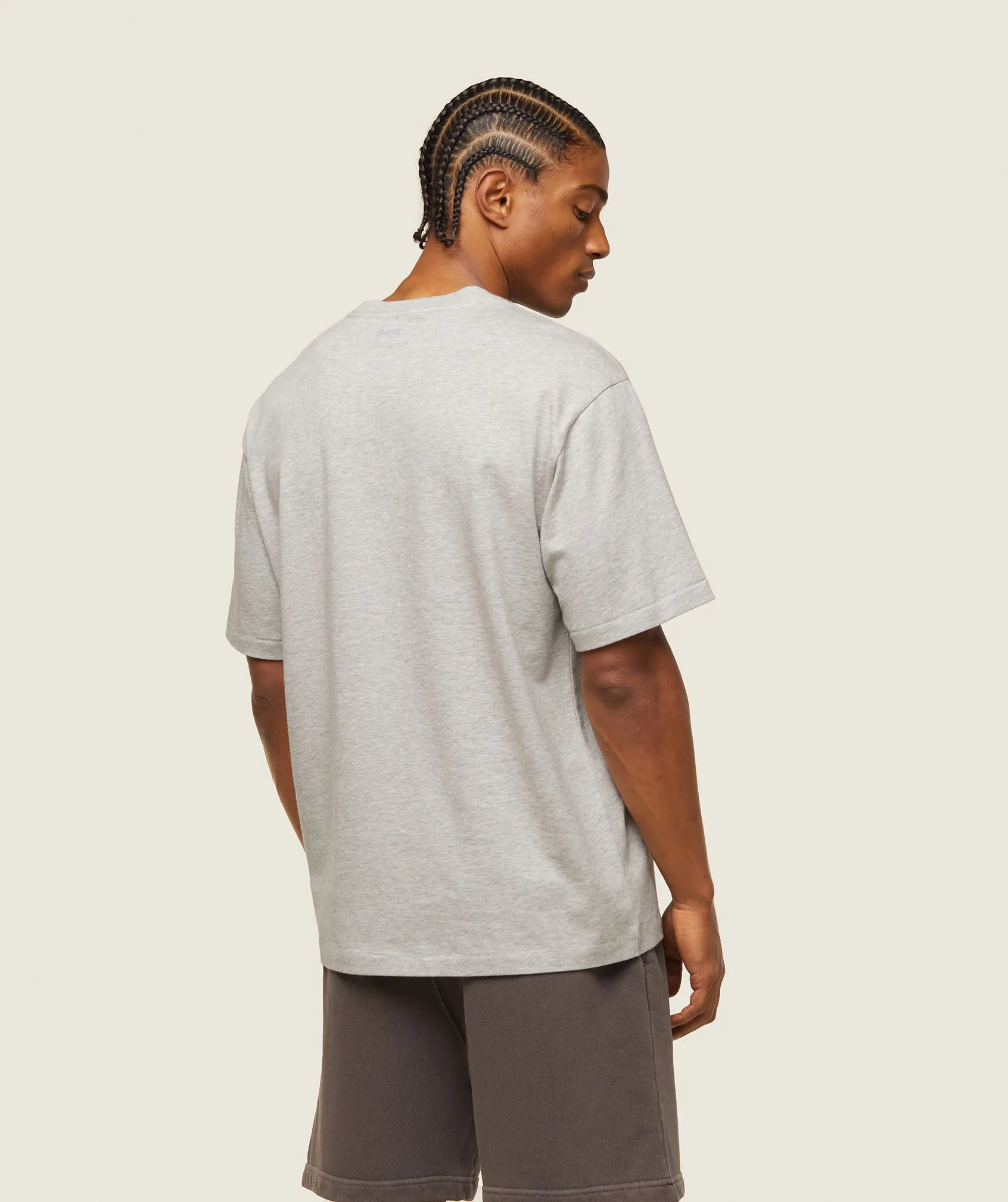 Gymshark everywear Relaxed T-Shirt - Light Grey Core Marl sold by Gymshark product image thumbnail 3