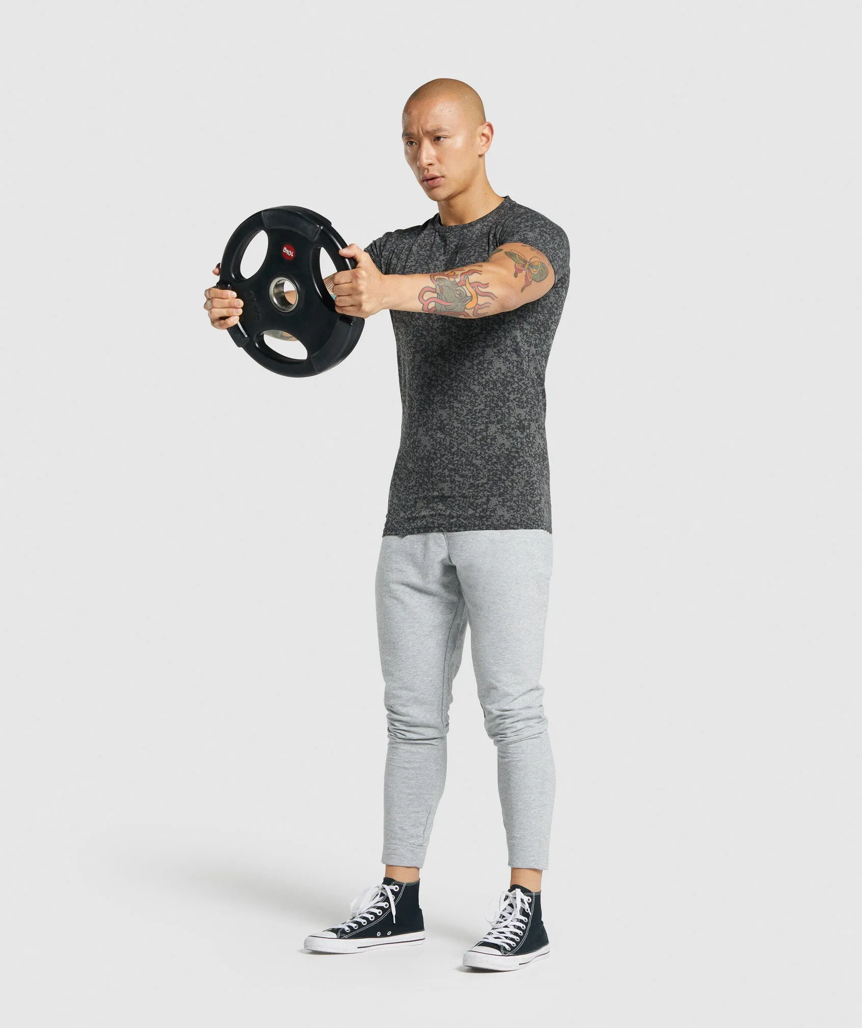 Gymshark Critical 2.0 T-Shirt - Charcoal Print sold by Gymshark product image thumbnail 4