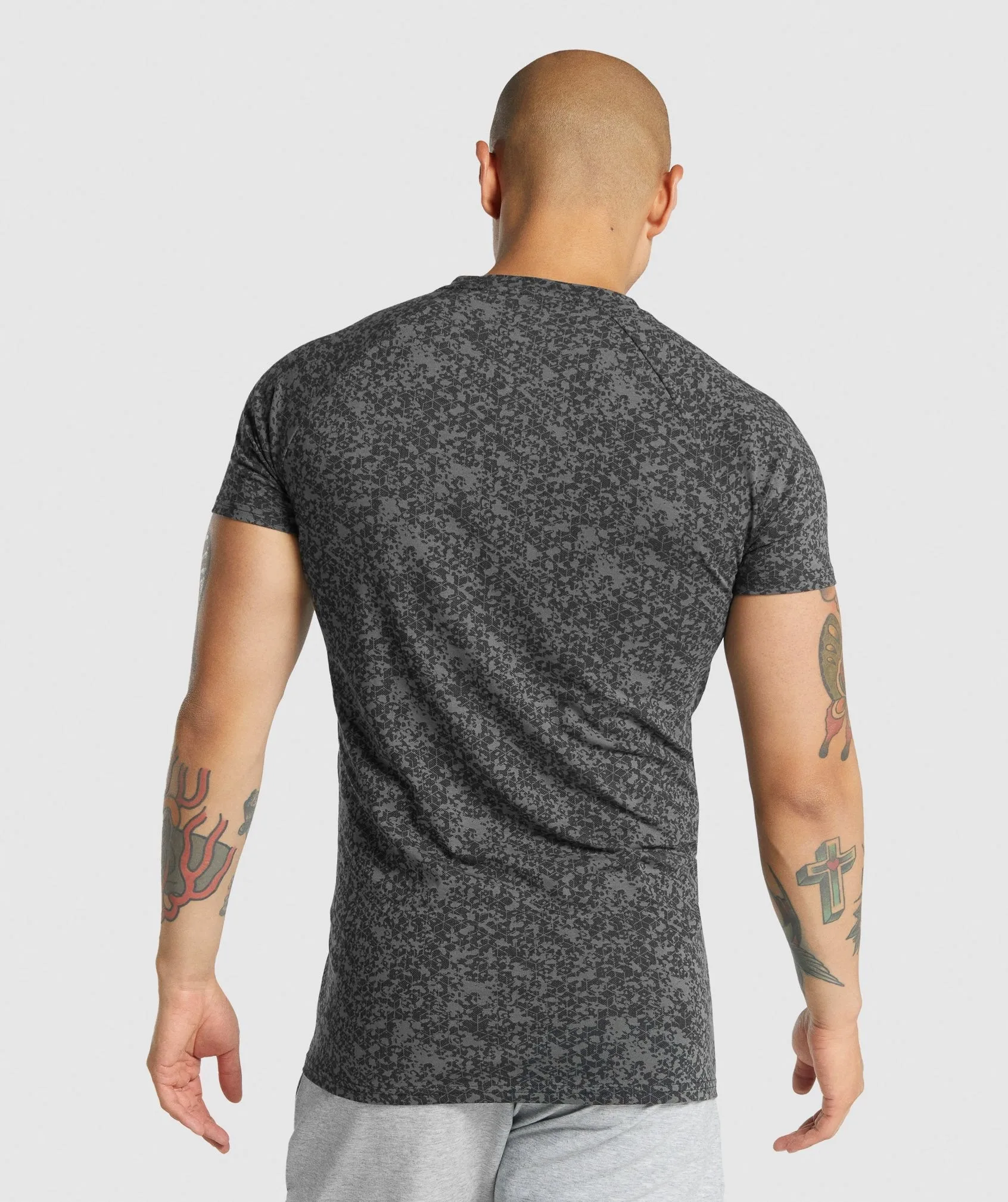 Gymshark Critical 2.0 T-Shirt - Charcoal Print sold by Gymshark product image thumbnail 2