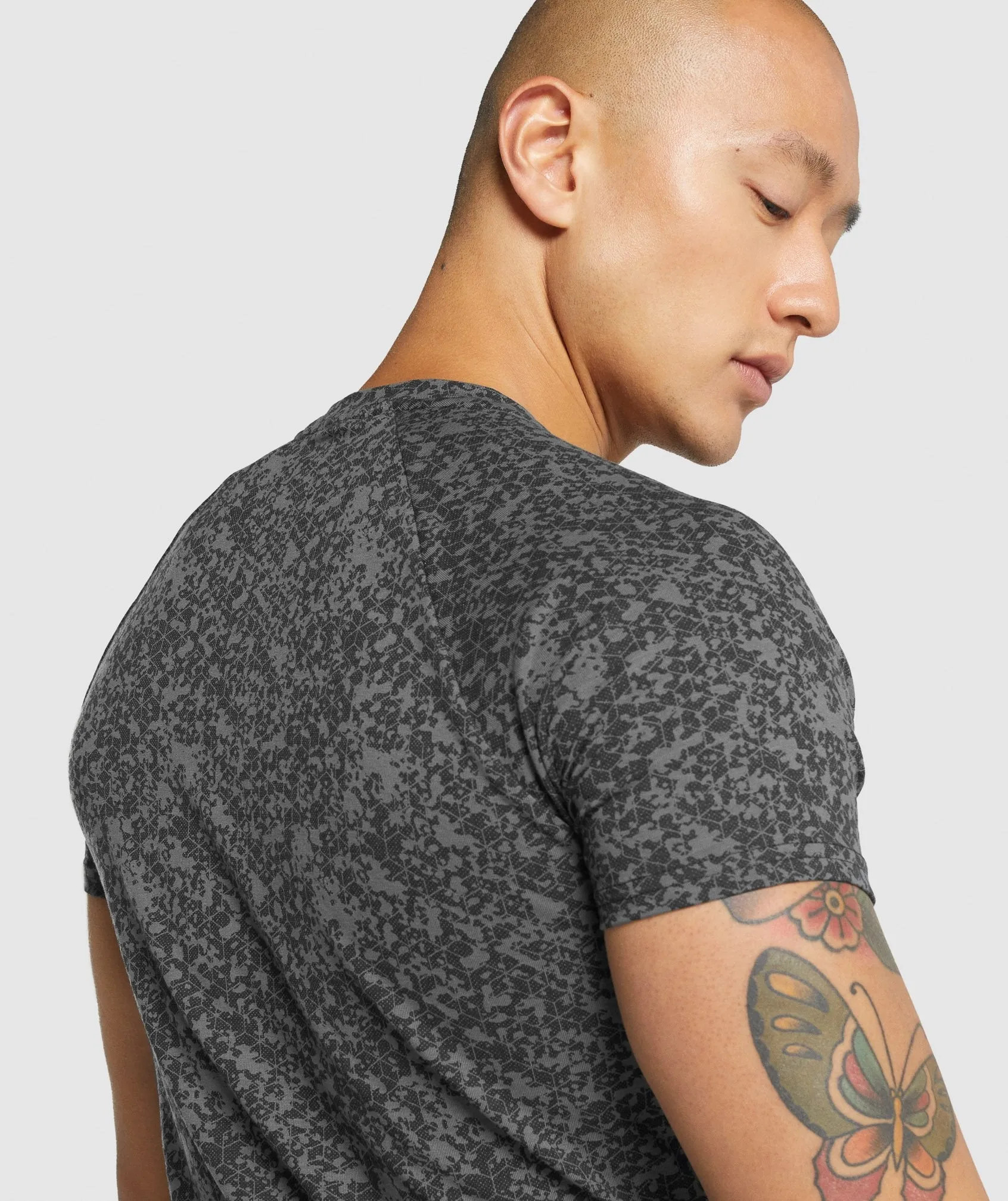 Gymshark Critical 2.0 T-Shirt - Charcoal Print sold by Gymshark product image thumbnail 5