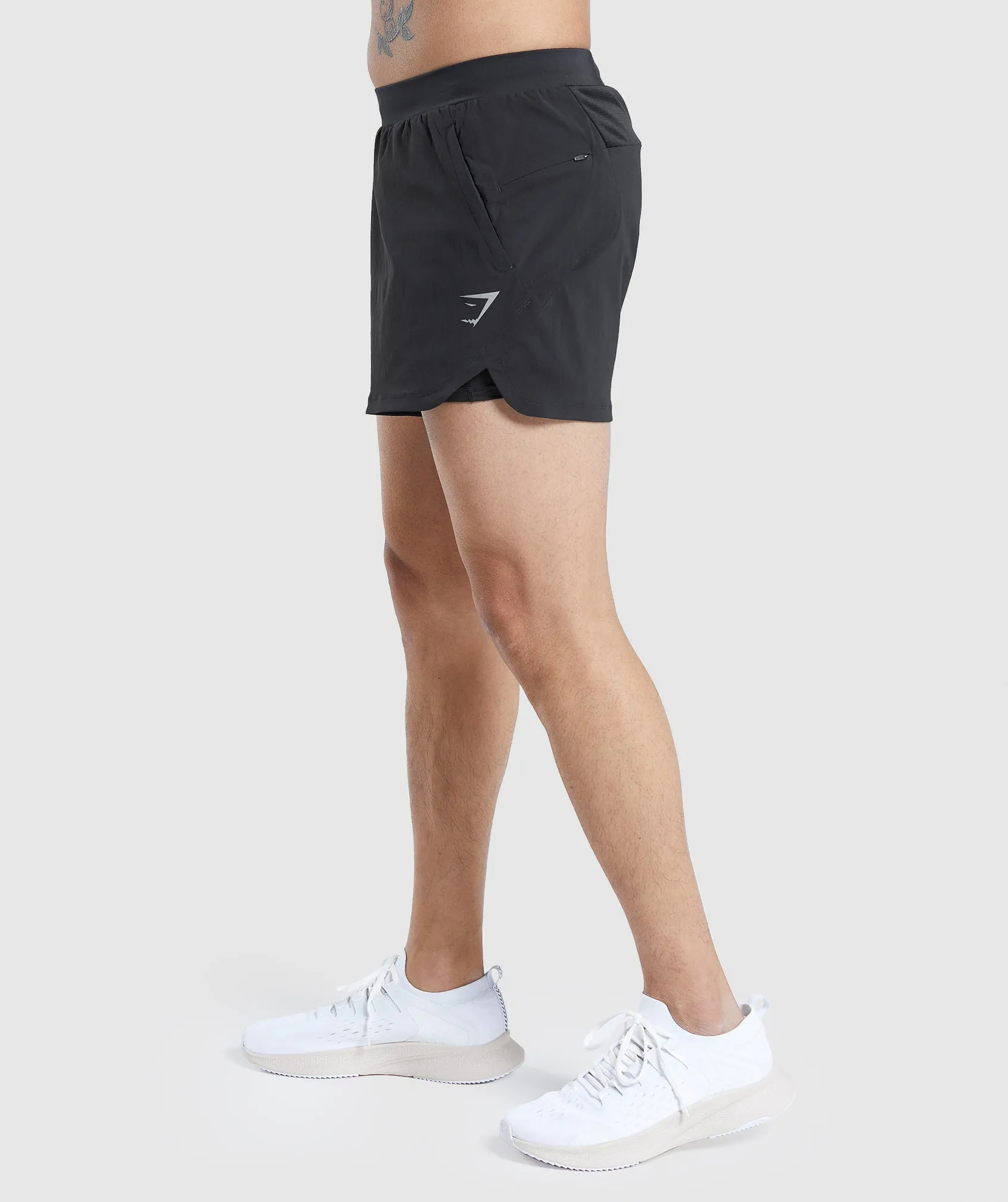 Gymshark Speed Evolve 3" 2 In 1 Shorts - Black sold by Gymshark