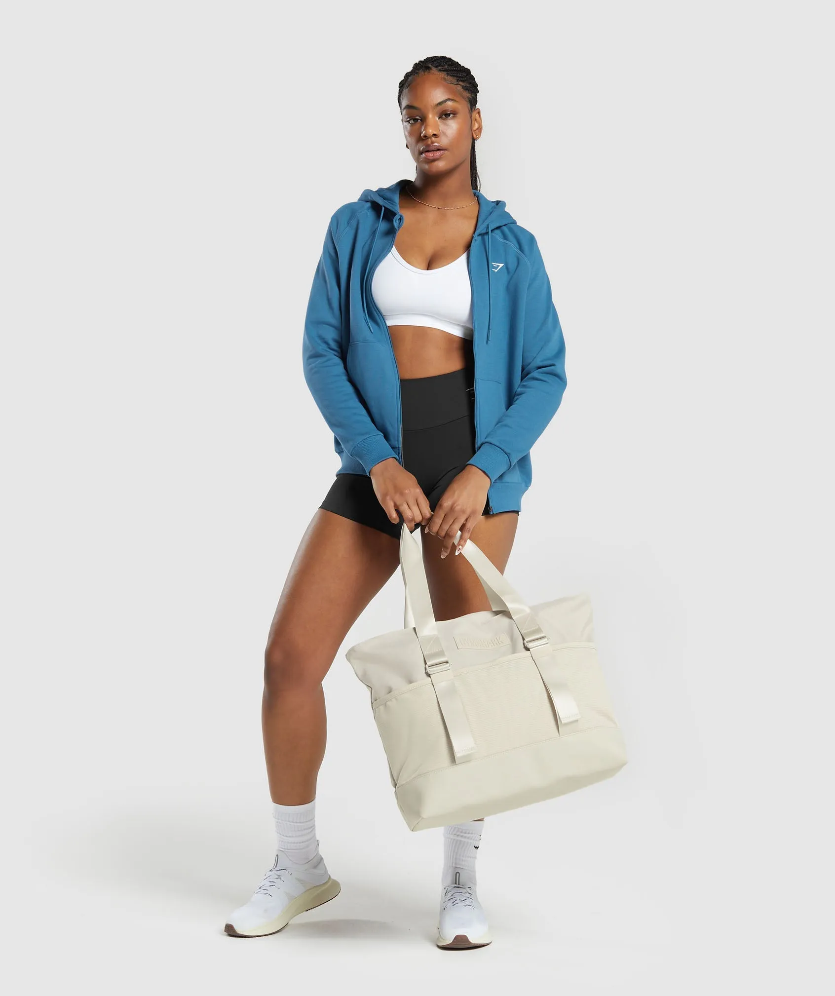 Gymshark Training Fleece Zip Hoodie - Utility Blue sold by Gymshark product image thumbnail 4