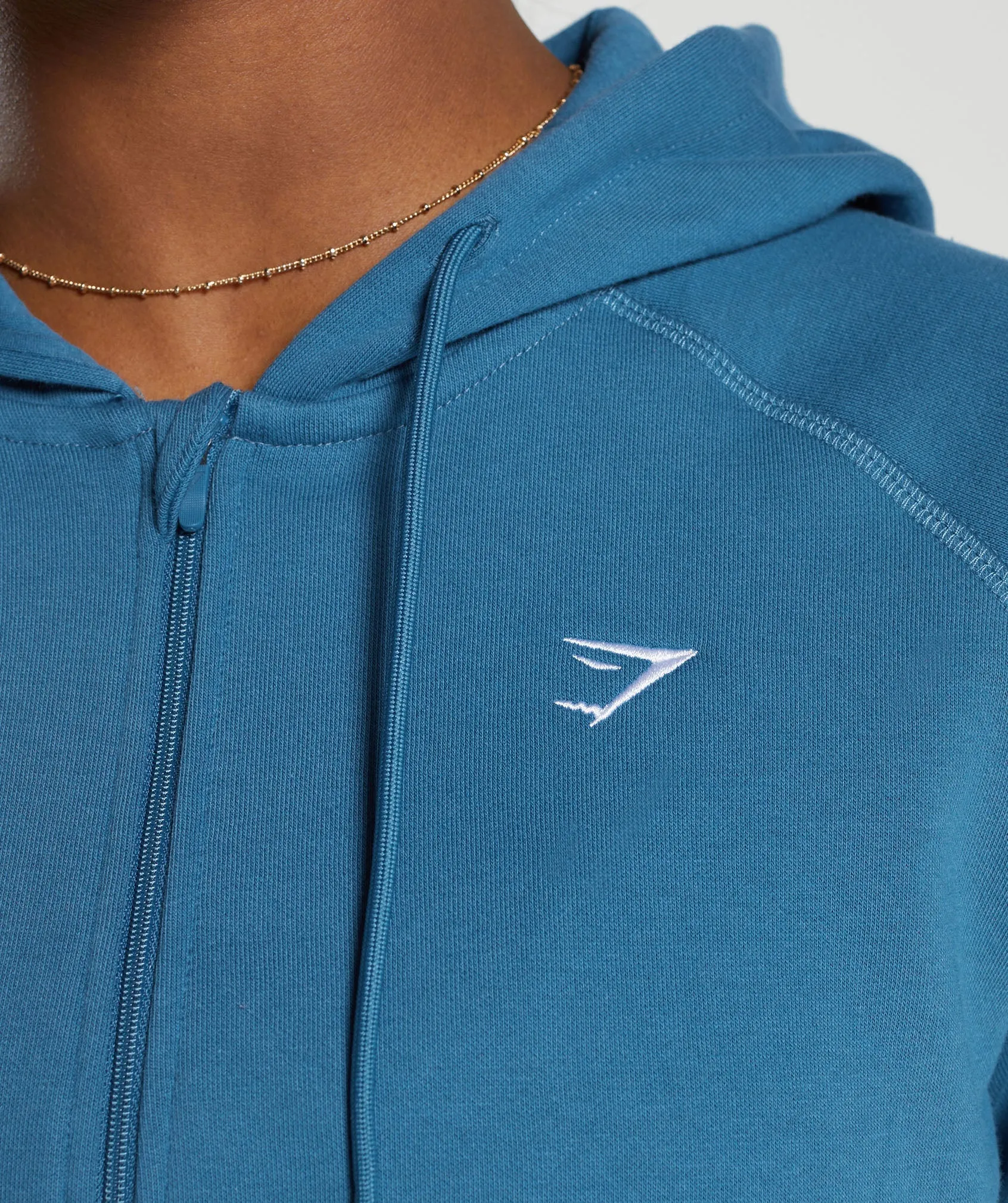 Gymshark Training Fleece Zip Hoodie - Utility Blue sold by Gymshark product image thumbnail 5