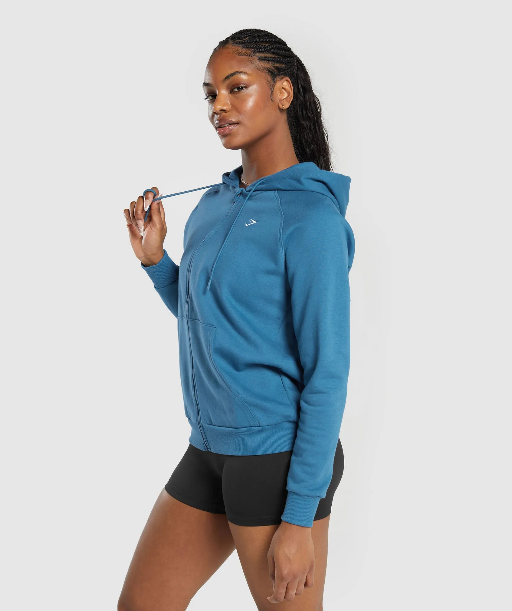 Gymshark Training Fleece Zip Hoodie - Utility Blue sold by Gymshark product image thumbnail 3
