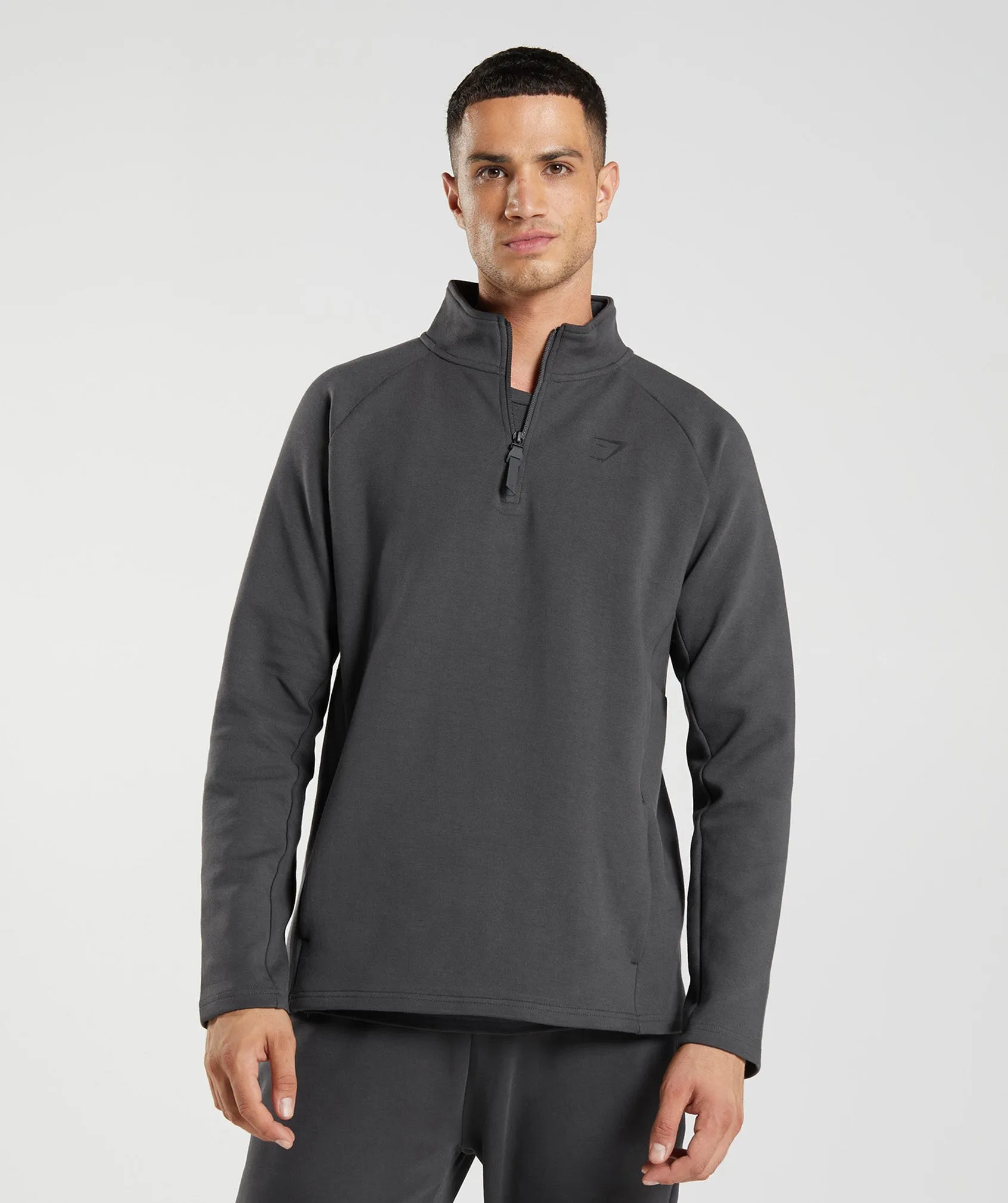 Gymshark Rest Day 1/4 Zip - Onyx Grey sold by Gymshark