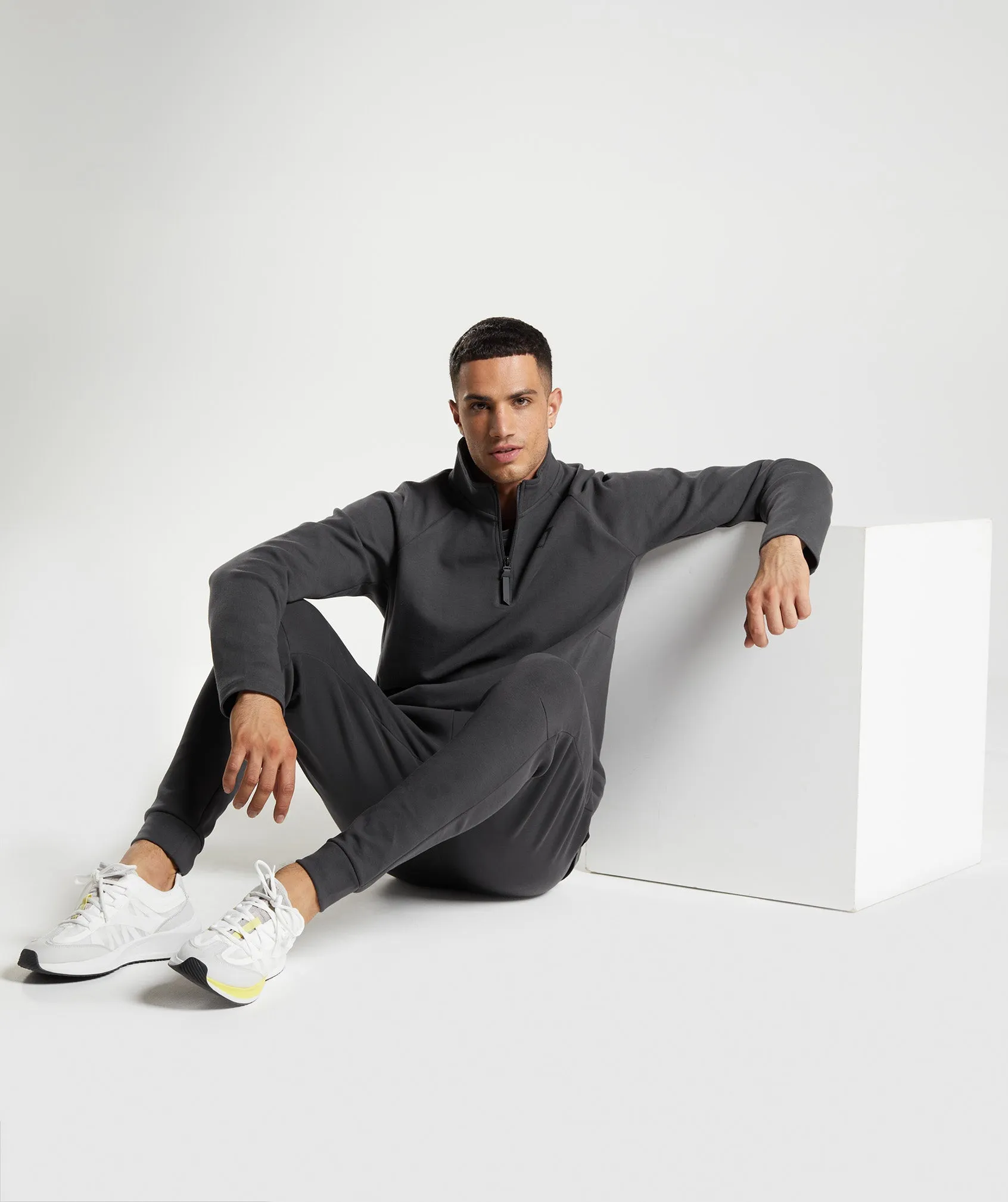 Gymshark Rest Day 1/4 Zip - Onyx Grey sold by Gymshark product image thumbnail 4