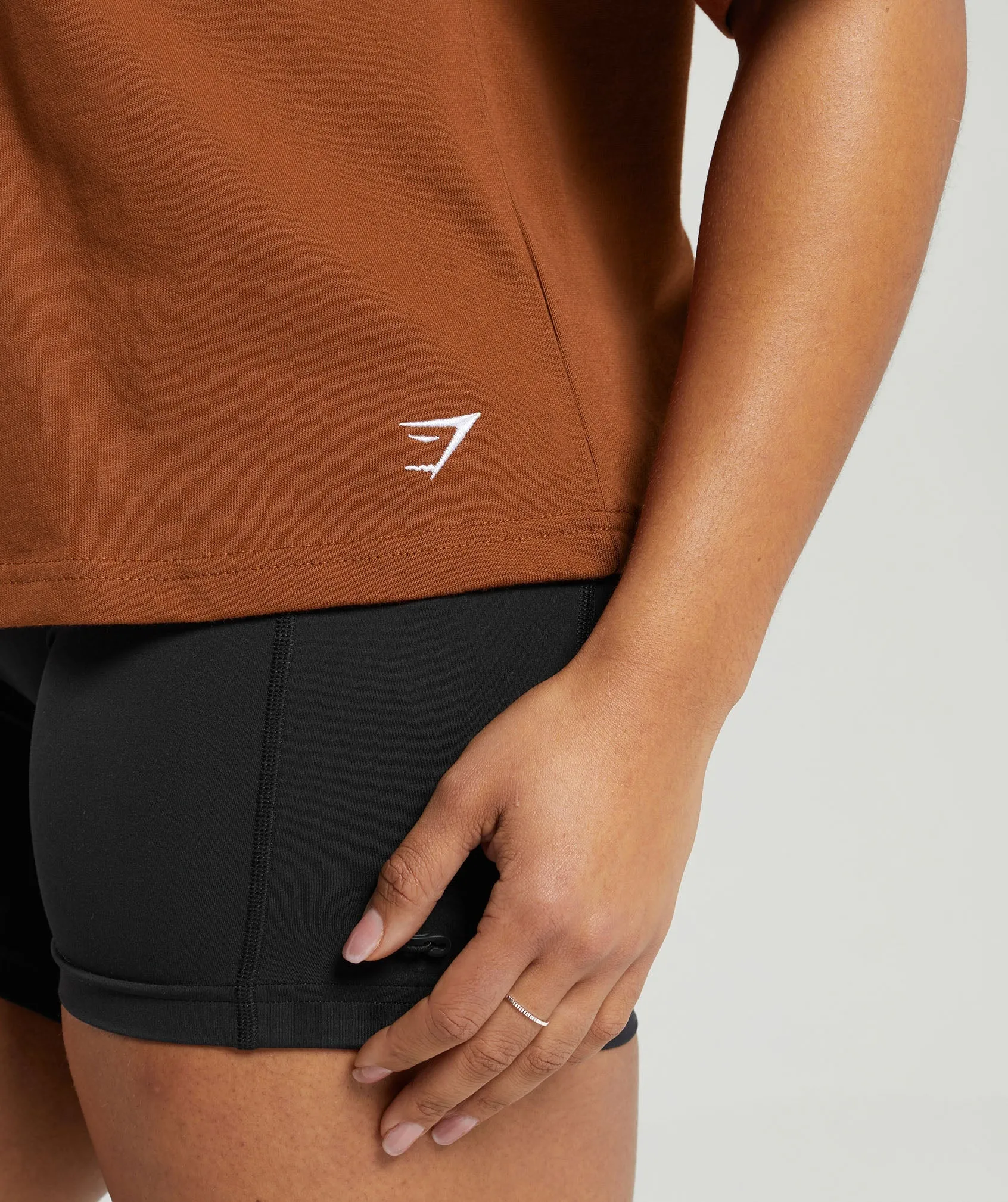 Gymshark Heavyweight Cotton T-Shirt - Copper Brown sold by Gymshark product image thumbnail 5