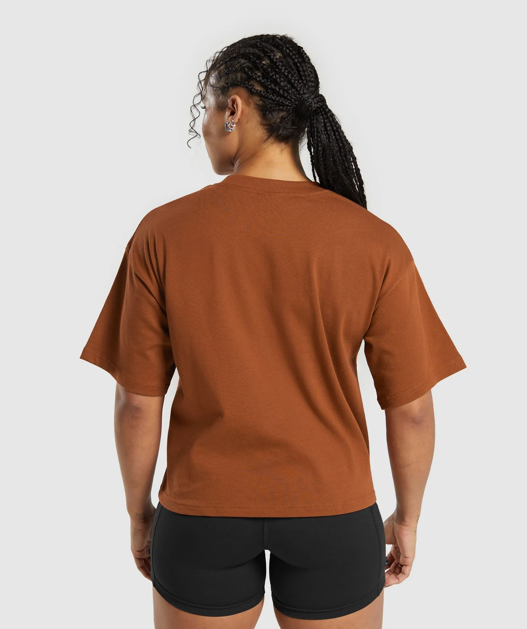 Gymshark Heavyweight Cotton T-Shirt - Copper Brown sold by Gymshark product image thumbnail 2