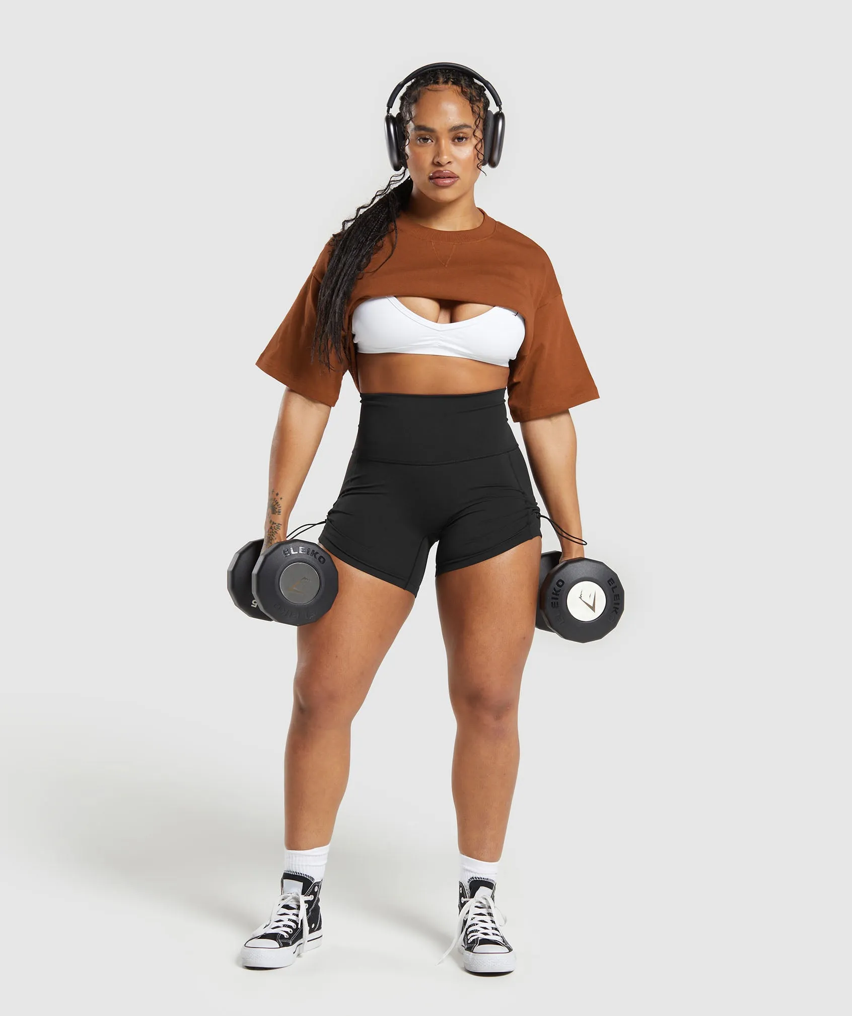 Gymshark Heavyweight Cotton T-Shirt - Copper Brown sold by Gymshark product image thumbnail 4