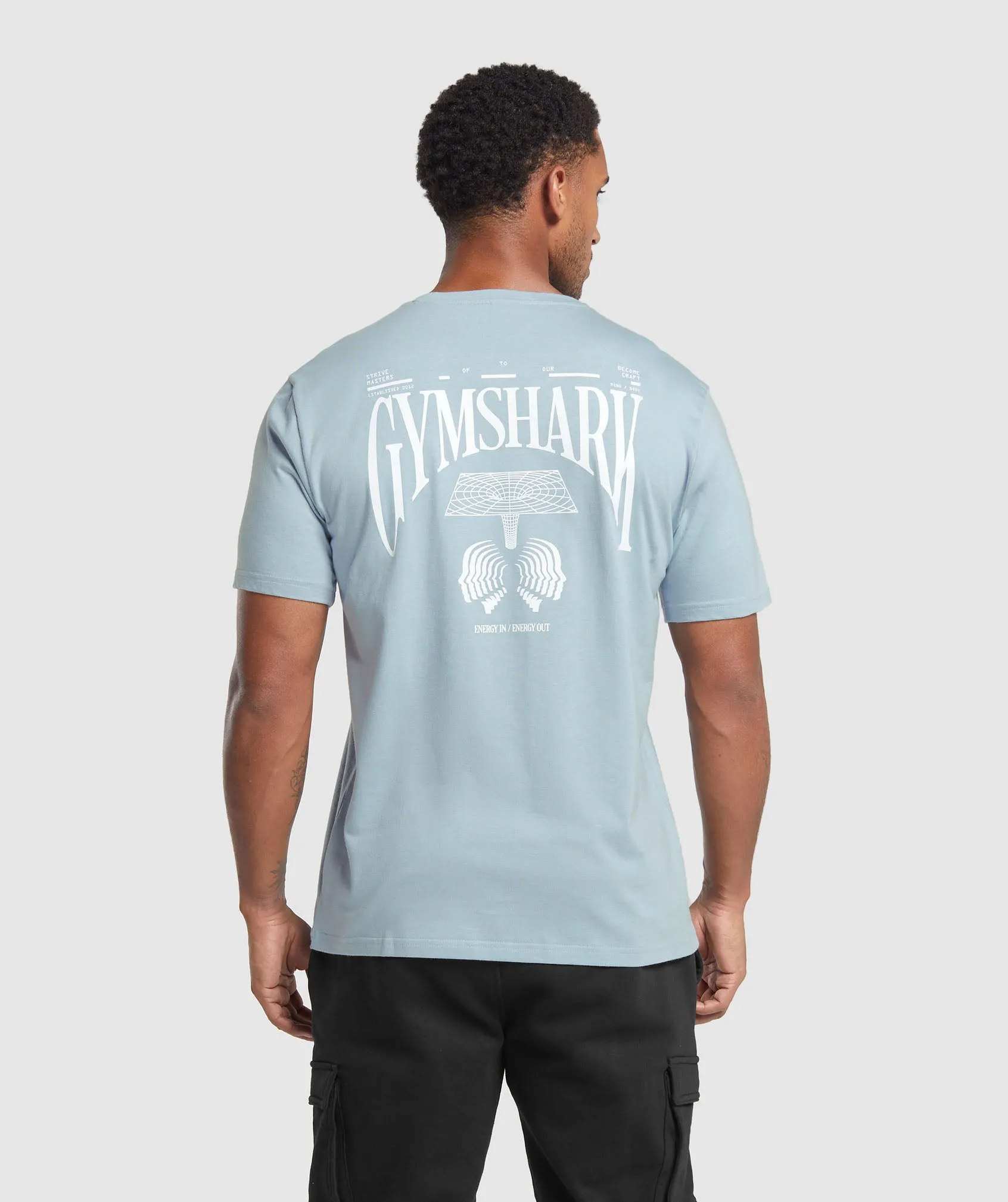 Gymshark Hybrid Wellness T-Shirt - Salt Blue sold by Gymshark