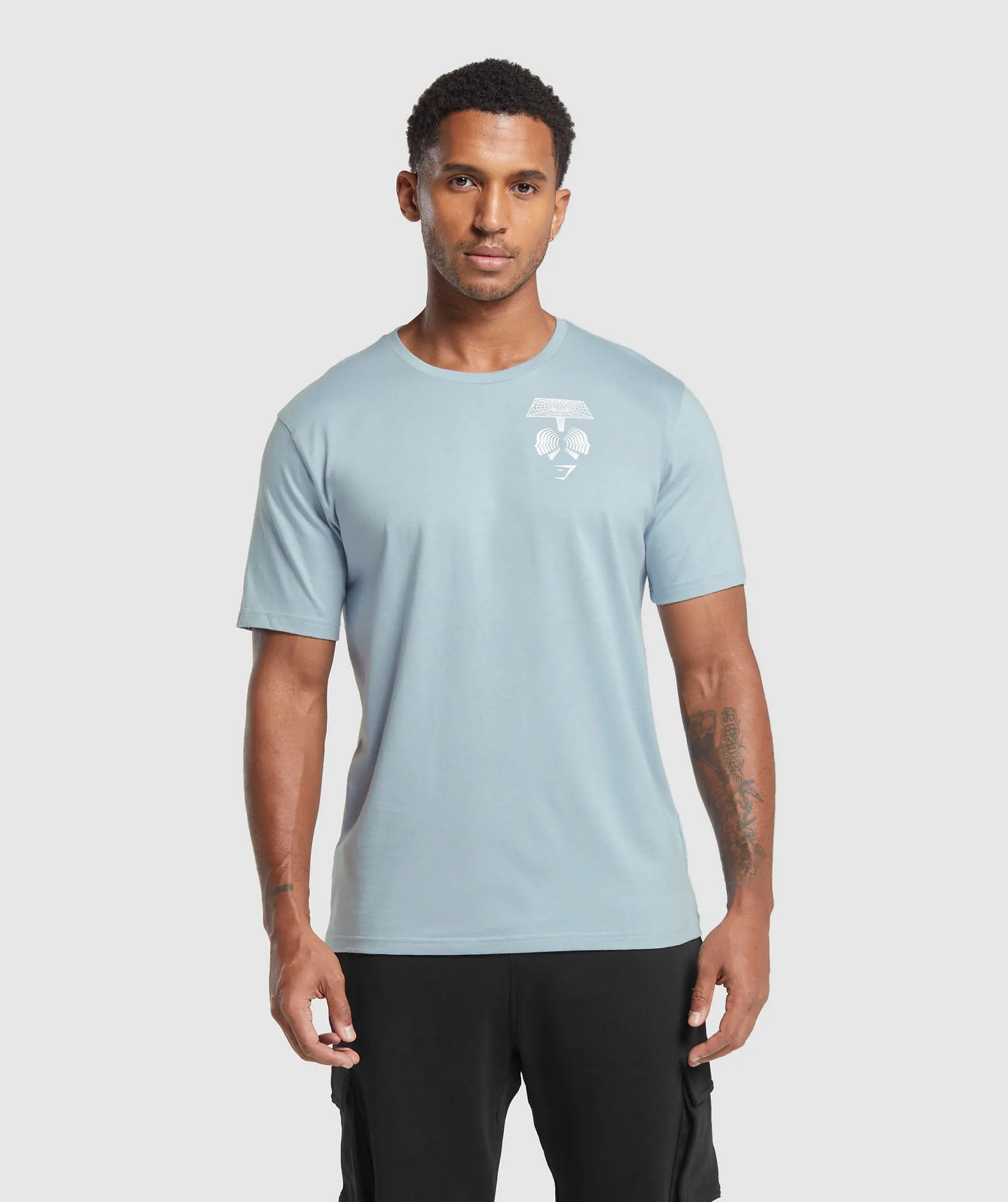 Gymshark Hybrid Wellness T-Shirt - Salt Blue sold by Gymshark product image thumbnail 2