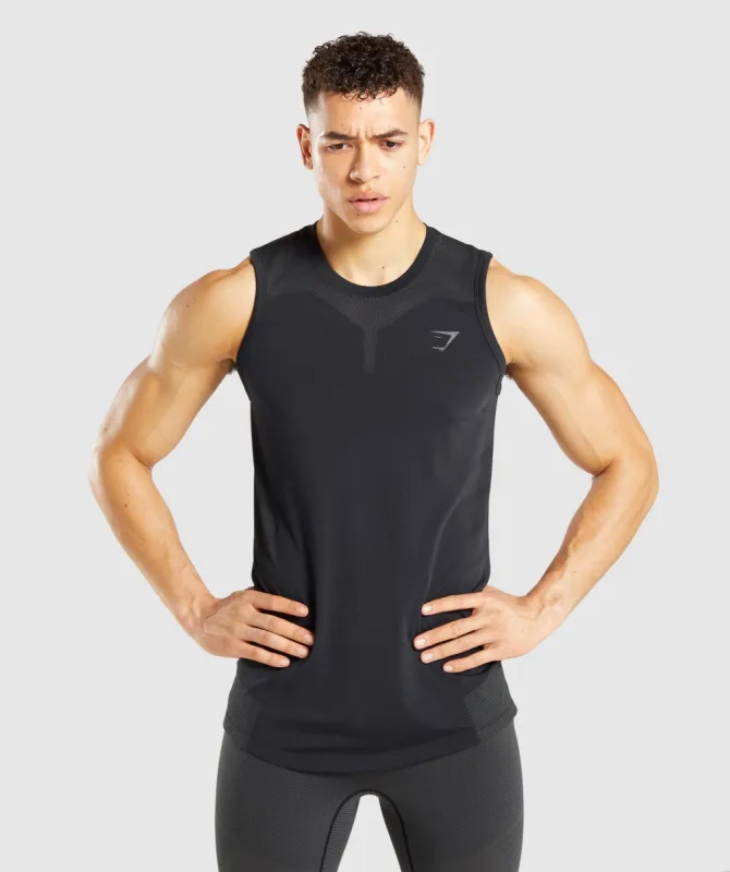 Gymshark 315 Tank - Black/Charcoal sold by Gymshark