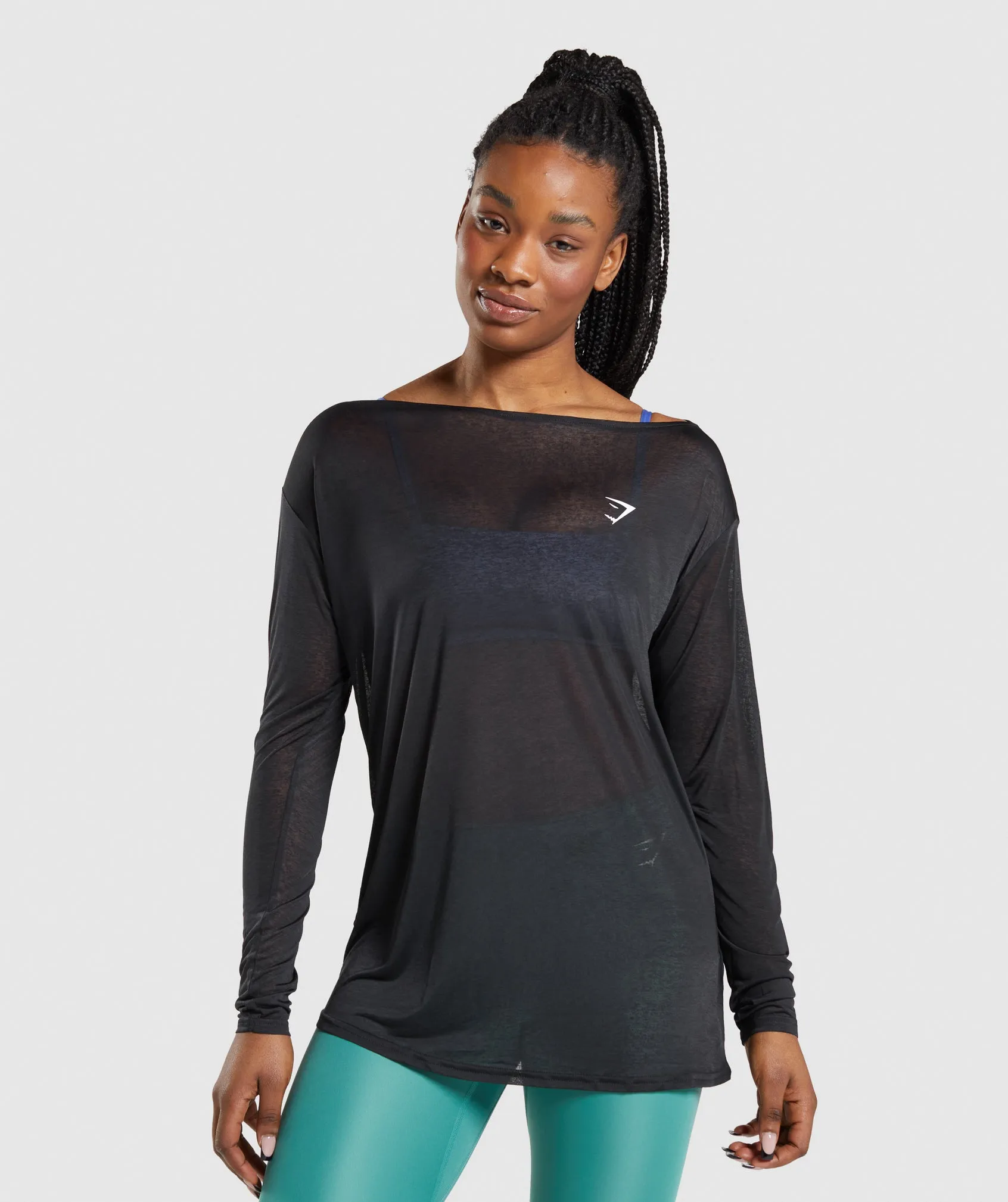 Gymshark Training Oversized Long Sleeve Tee - Black sold by Gymshark