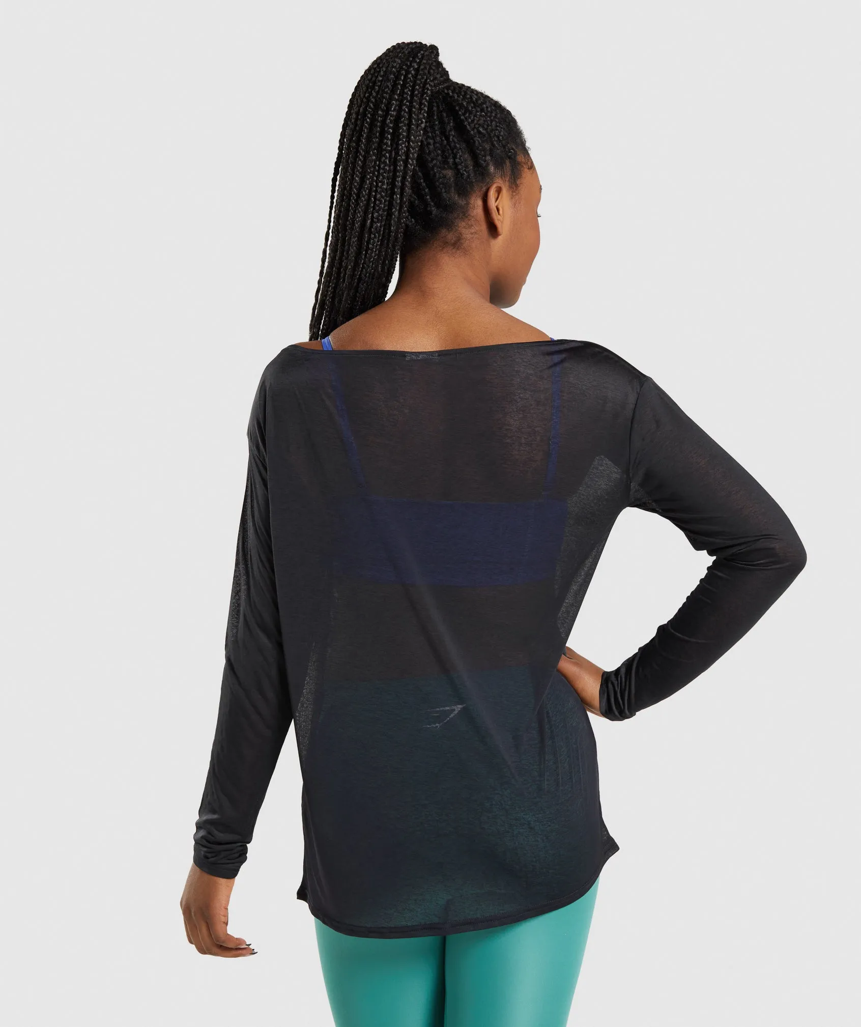 Gymshark Training Oversized Long Sleeve Tee - Black sold by Gymshark product image thumbnail 2