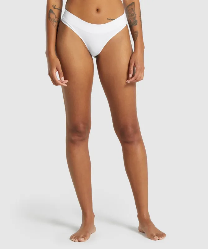 Gymshark Seamless Thong - White sold by Gymshark