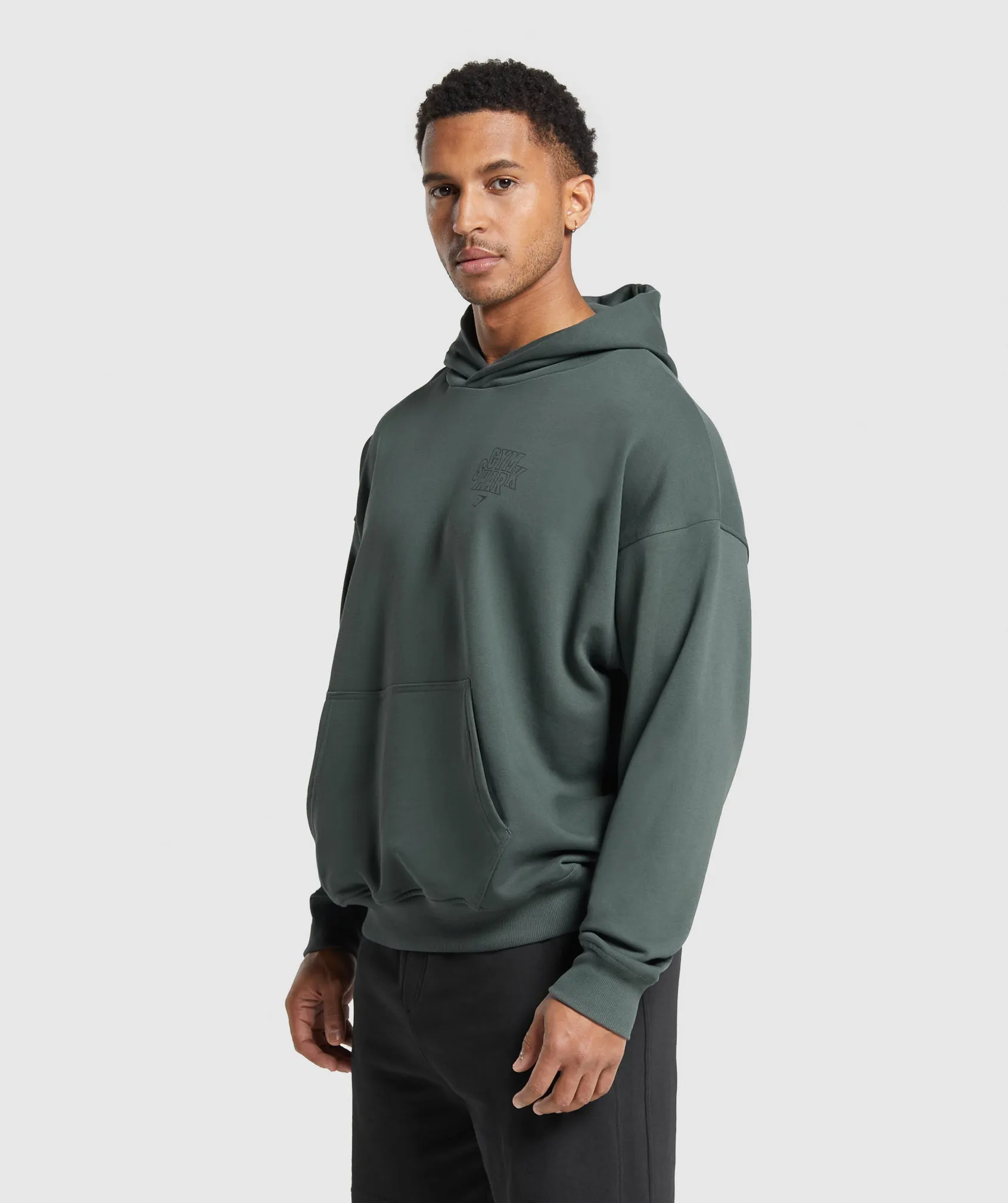 Gymshark Stacked Hoodie - Slate Teal sold by Gymshark product image thumbnail 3