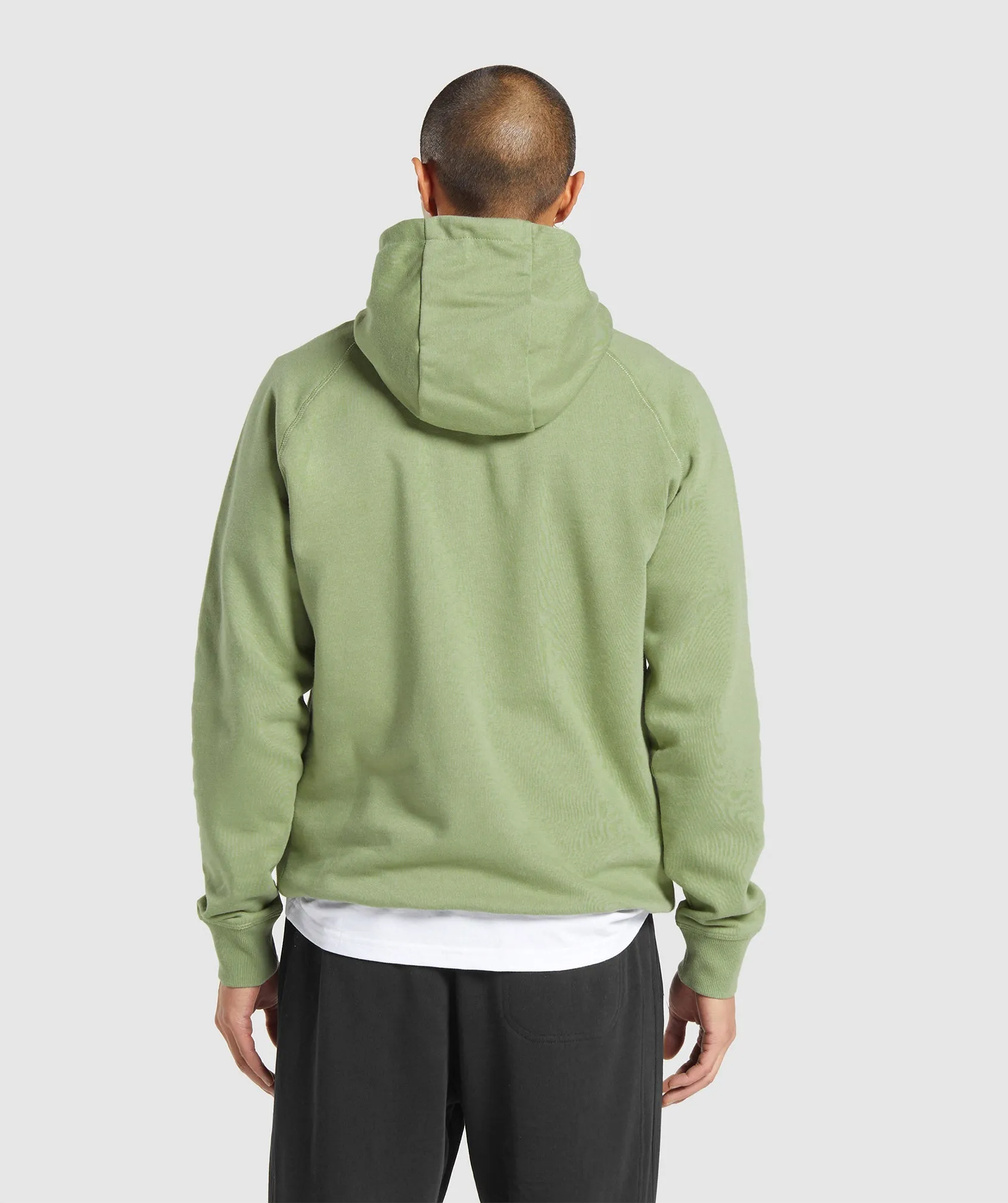 Gymshark Crest Hoodie - Natural Sage Green sold by Gymshark product image thumbnail 2