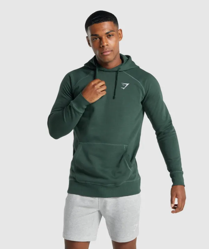 Gymshark Crest Hoodie - Dark Green sold by Gymshark