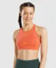 Gymshark Apex Seamless Sports Bra - Papaya Orange/Apricot Orange sold by Gymshark