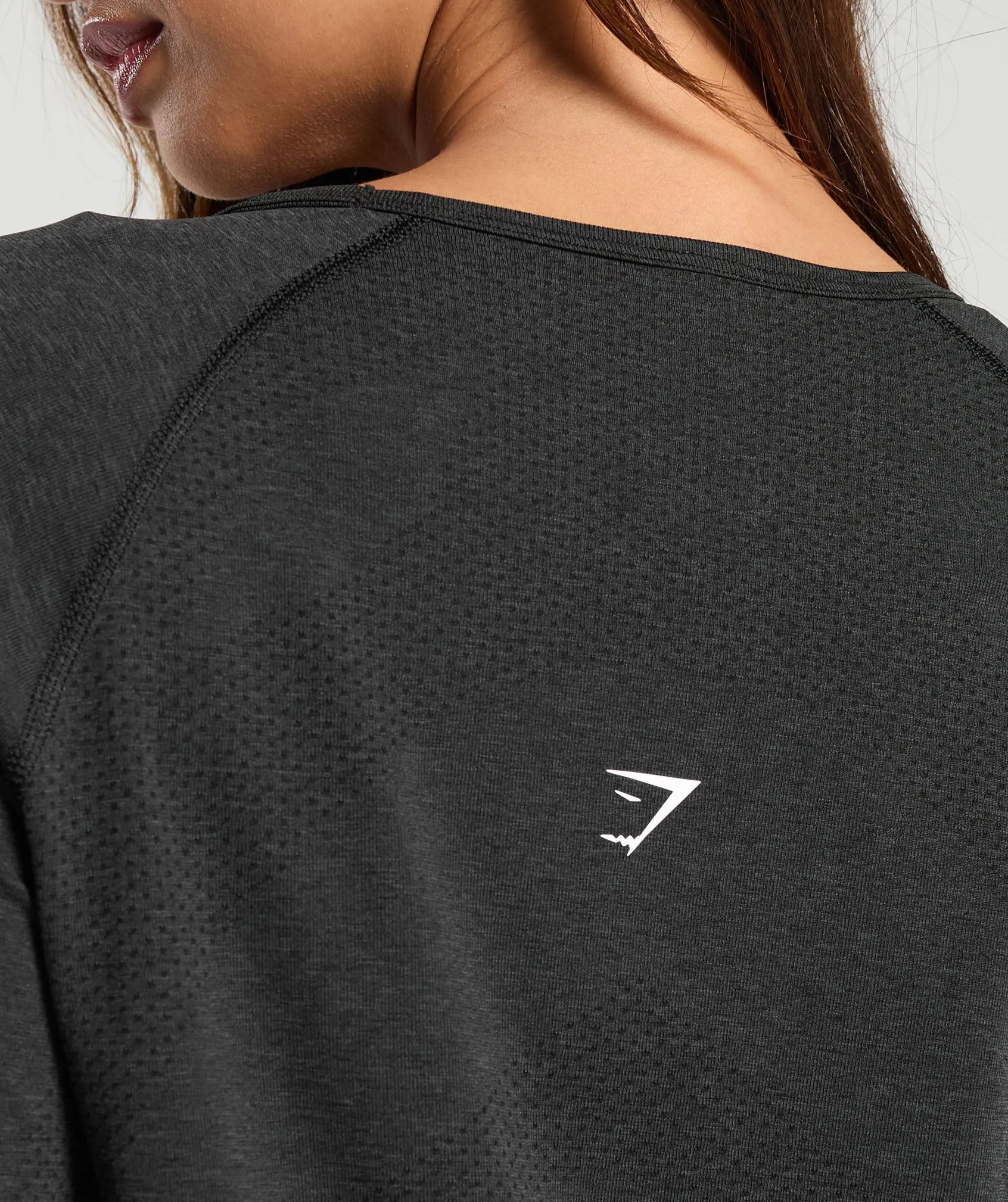 Gymshark Vital Light Long Sleeve Top - Black Marl sold by Gymshark product image thumbnail 5