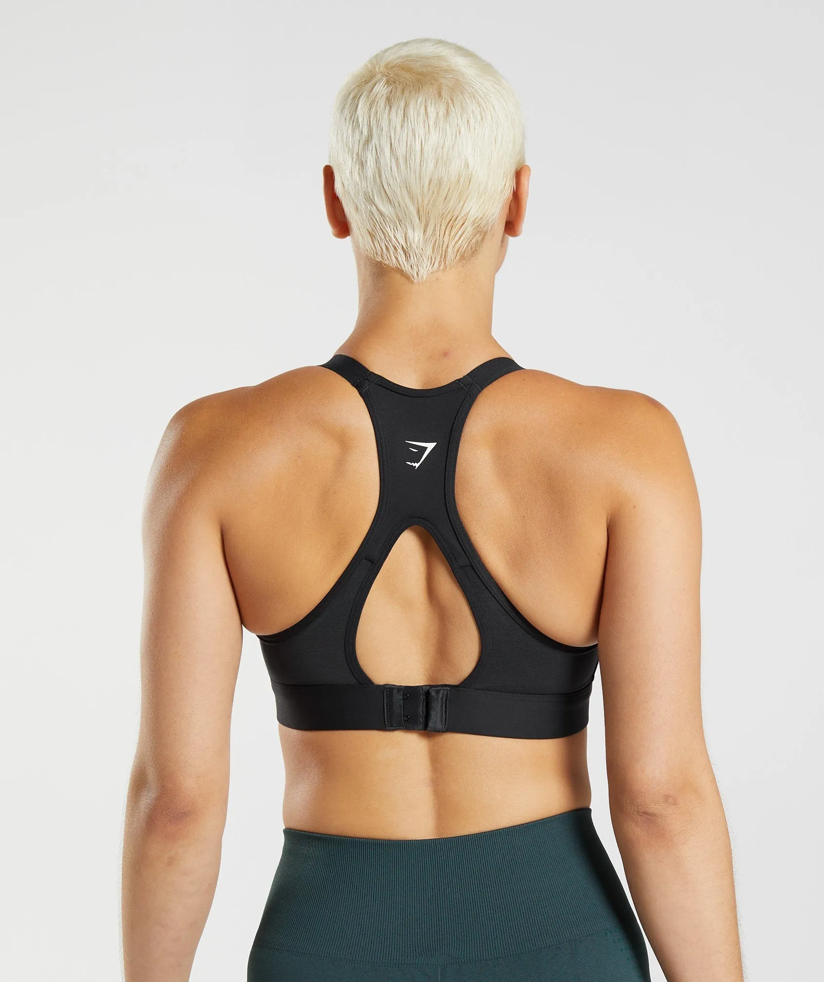 Gymshark Cut Out Back High Support Sports Bra, B/C-E/F - Black sold by Gymshark