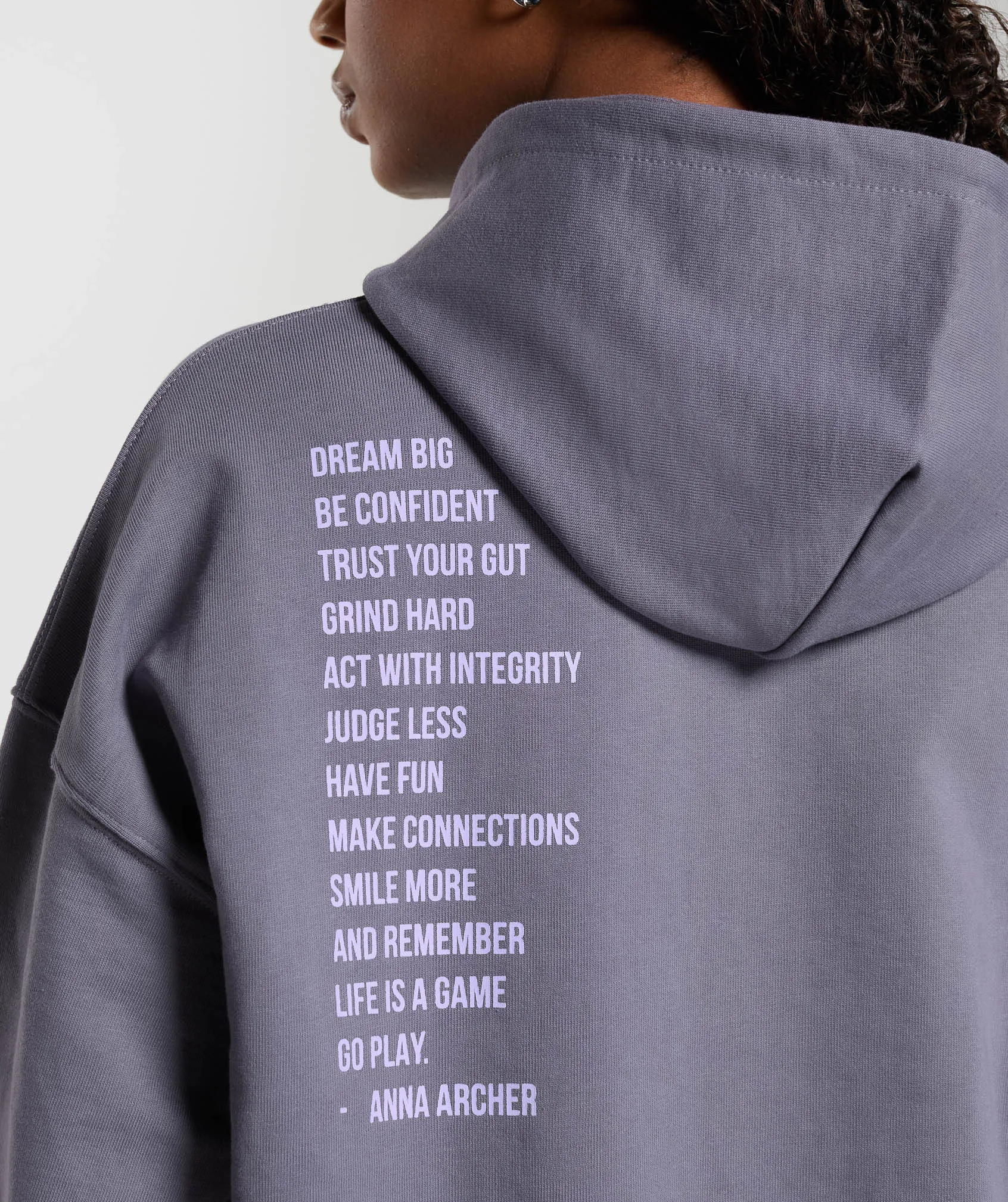 GS x Anna Hoodie - Dewberry Purple sold by Gymshark product image thumbnail 5