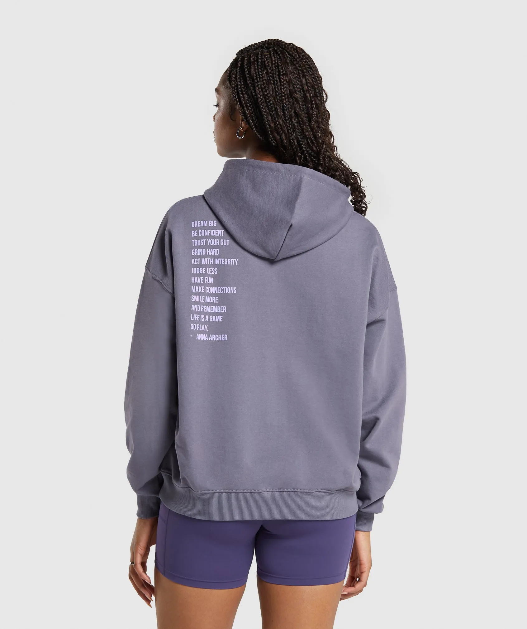 GS x Anna Hoodie - Dewberry Purple sold by Gymshark product image thumbnail 2
