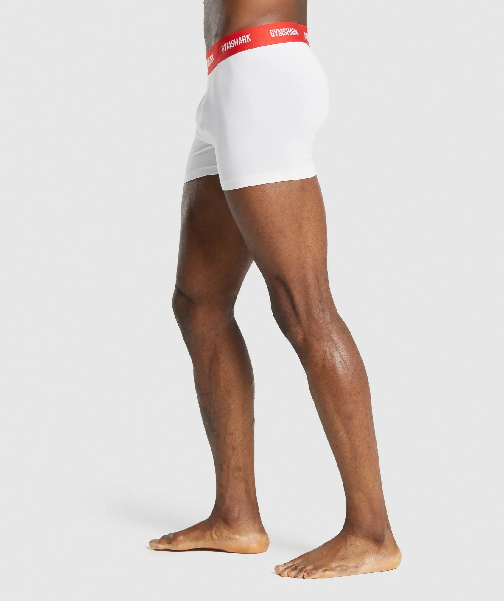 Gymshark Boxers 2pk - White/Red sold by Gymshark product image thumbnail 3