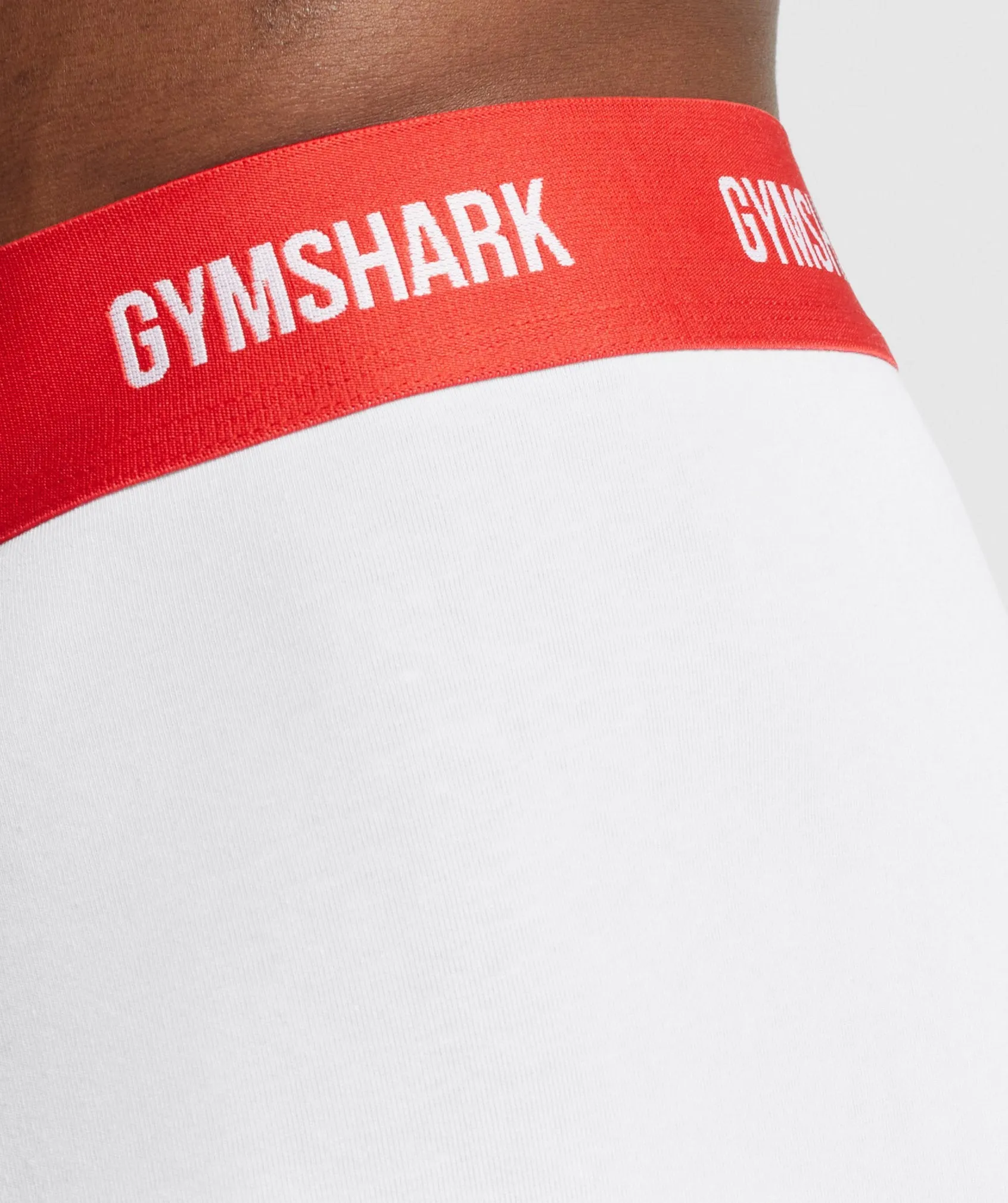 Gymshark Boxers 2pk - White/Red sold by Gymshark product image thumbnail 5