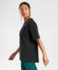 Gymshark Fraction Oversized T-Shirt - Black/White sold by Gymshark