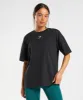 Gymshark Fraction Oversized T-Shirt - Black/White sold by Gymshark