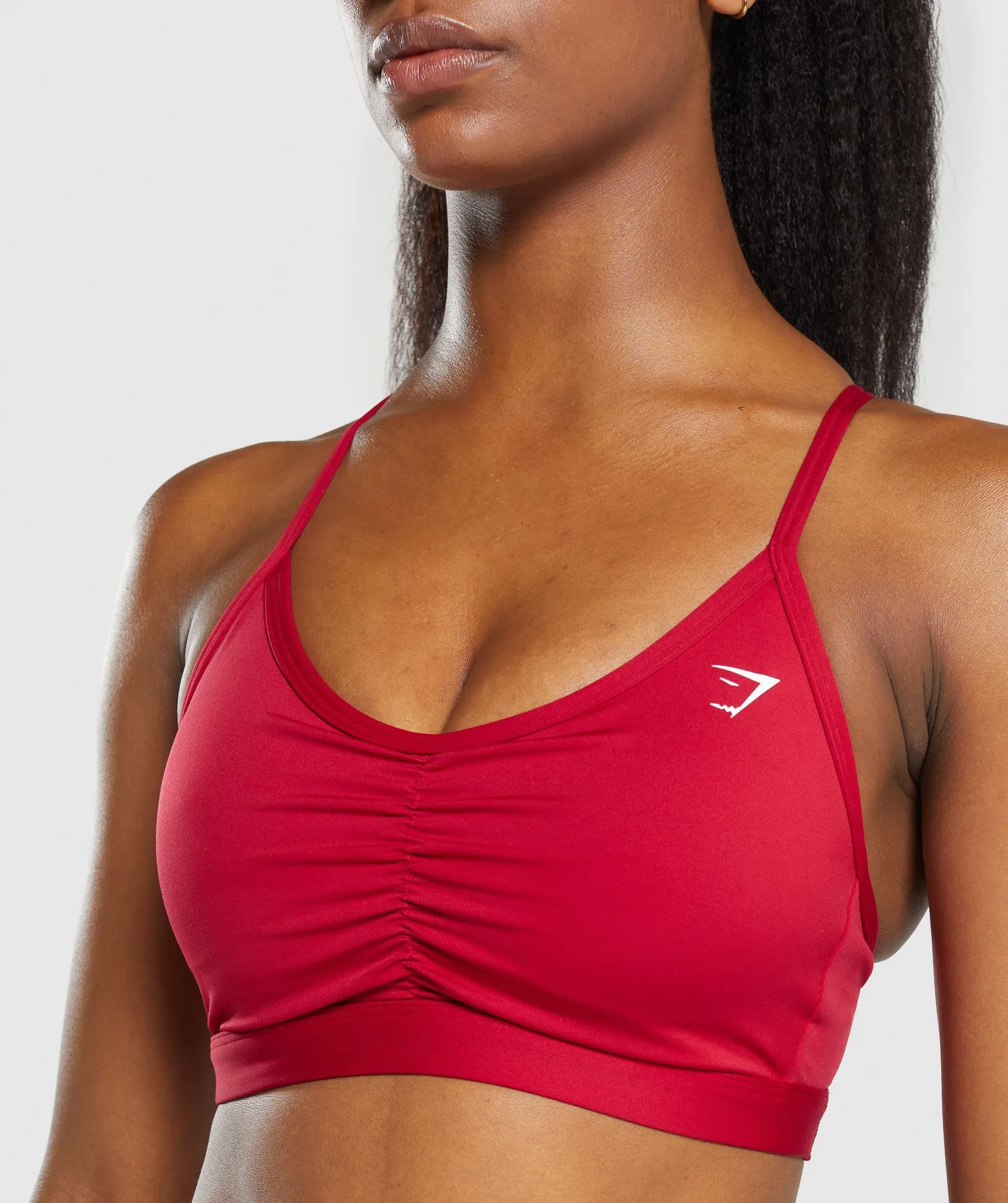 Gymshark Ruched Sports Bra - Conditioning Red sold by Gymshark product image thumbnail 5